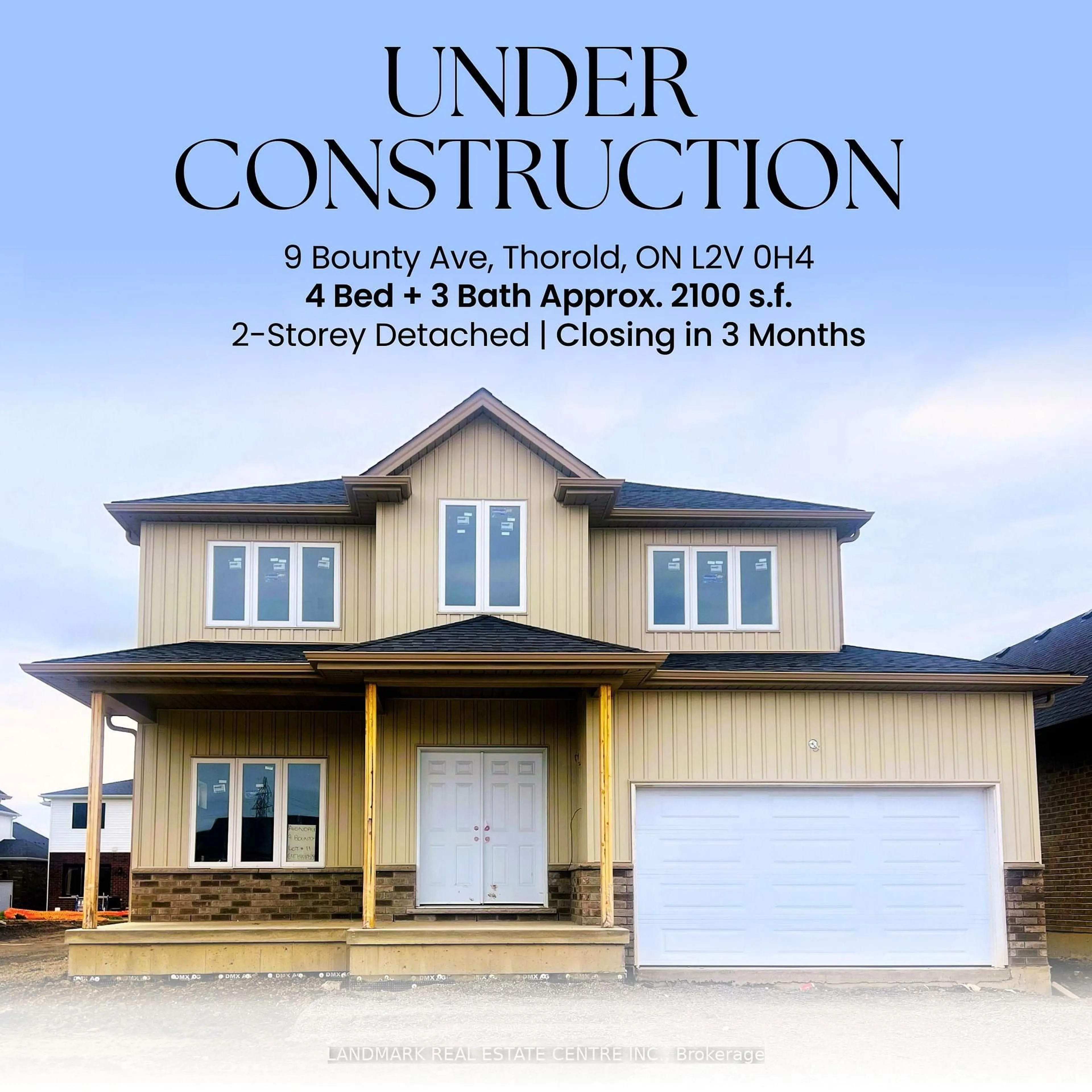 Home with vinyl exterior material, building for 9 Bounty Ave, Thorold Ontario L2V 0H4