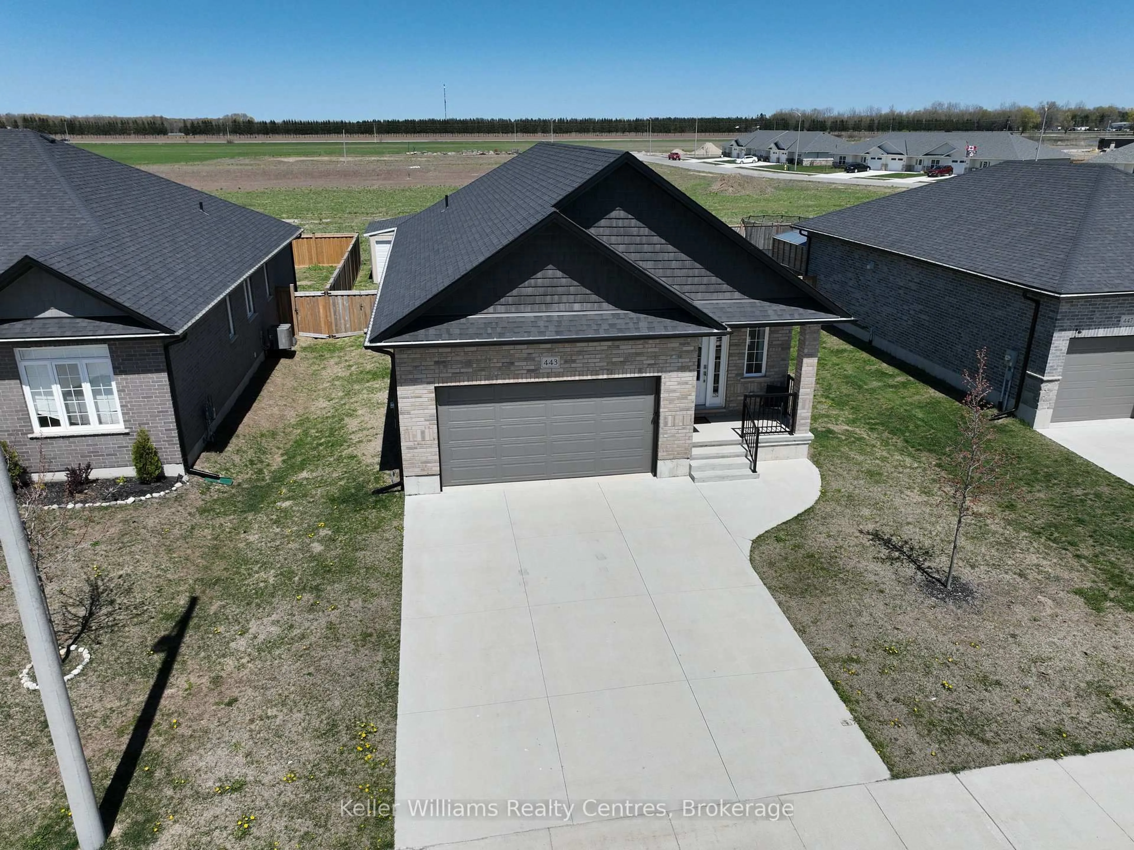A pic from outside/outdoor area/front of a property/back of a property/a pic from drone, street for 443 Mary Rose Ave, Saugeen Shores Ontario N0H 2C3