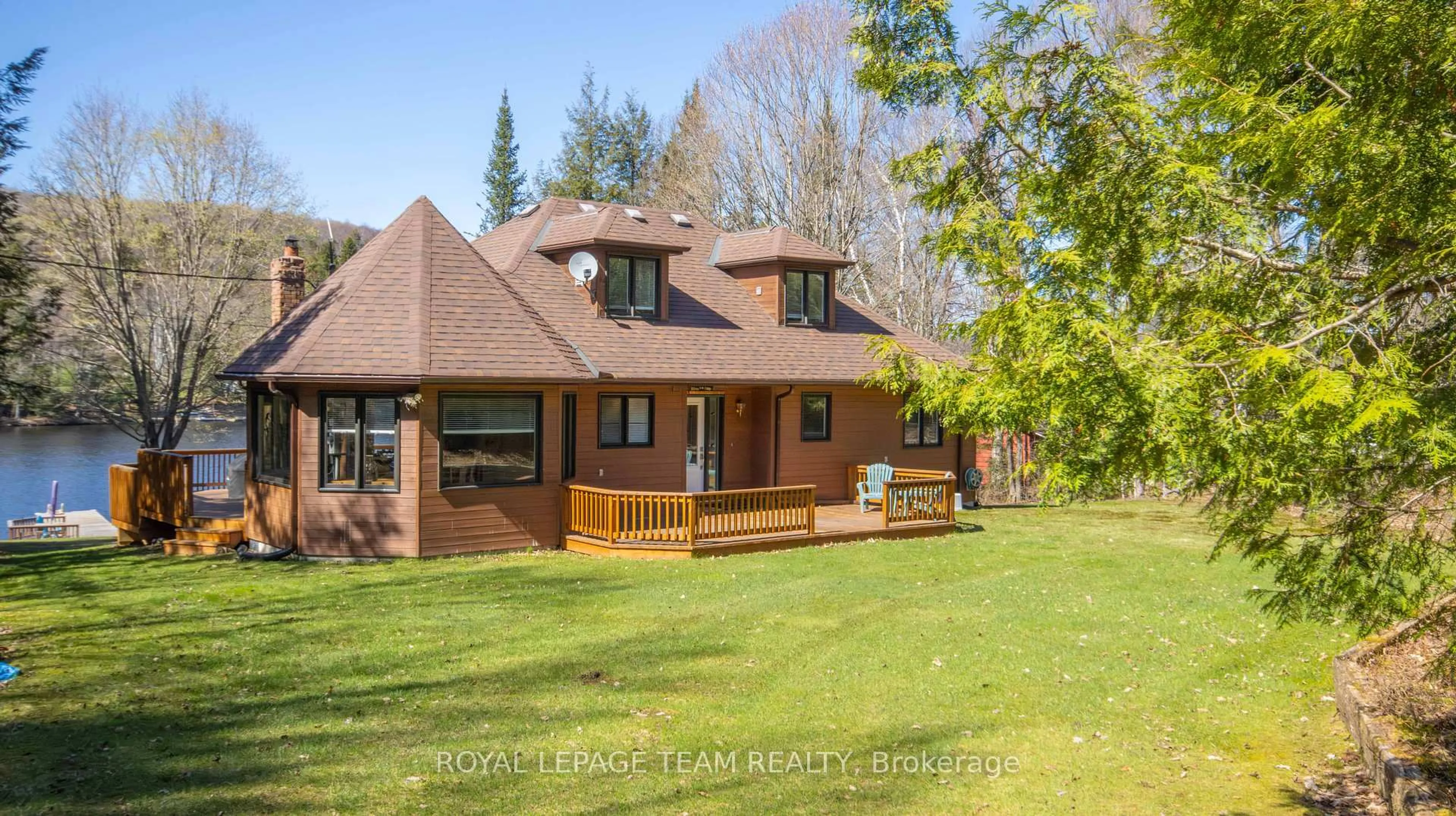 A pic from outside/outdoor area/front of a property/back of a property/a pic from drone, water/lake/river/ocean view for 1170A Dam Rd, Bancroft Ontario K0L 1C0