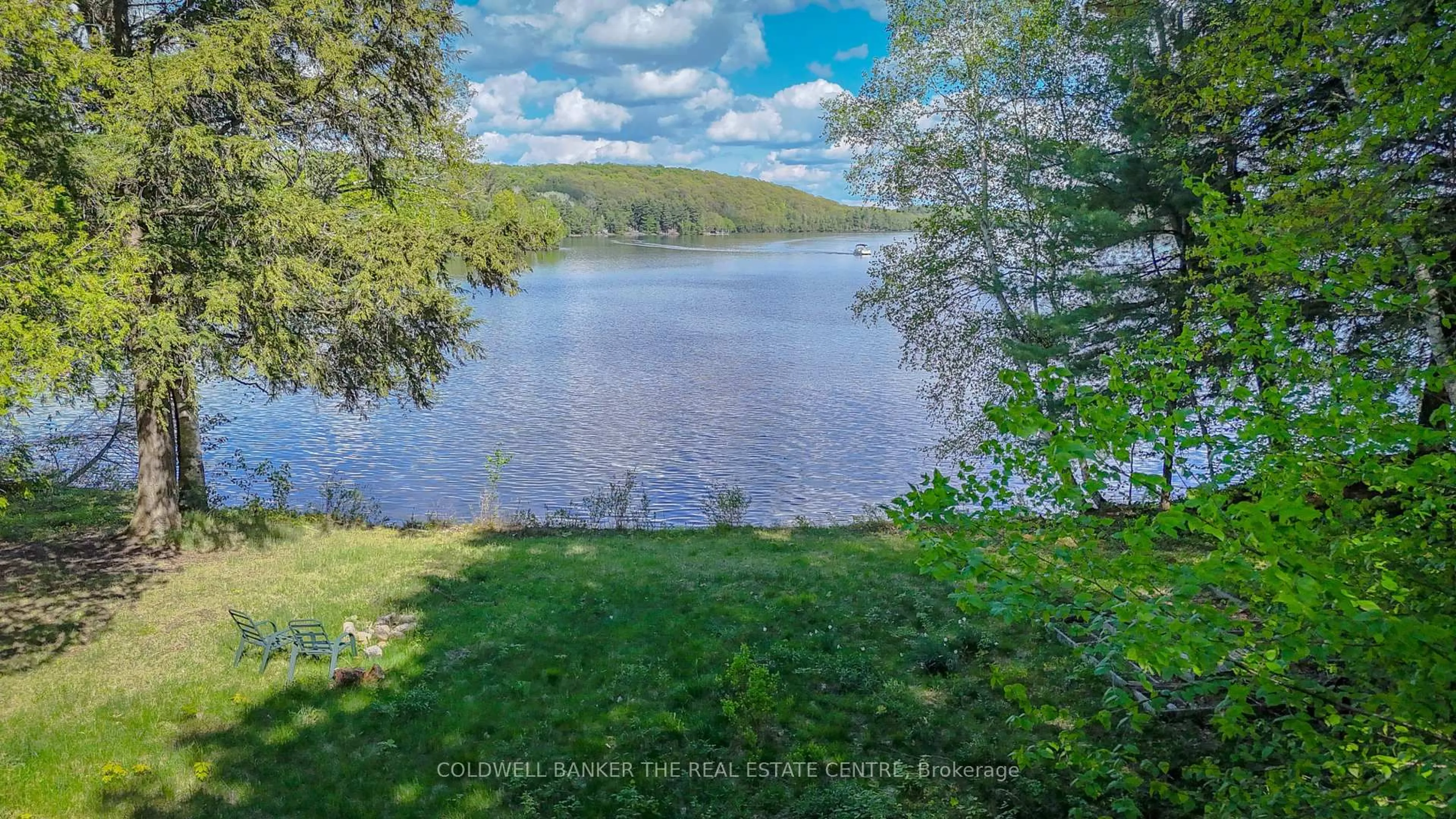 A pic from outside/outdoor area/front of a property/back of a property/a pic from drone, water/lake/river/ocean view for 127 Blind Line, Armour Ontario P0A 1C0