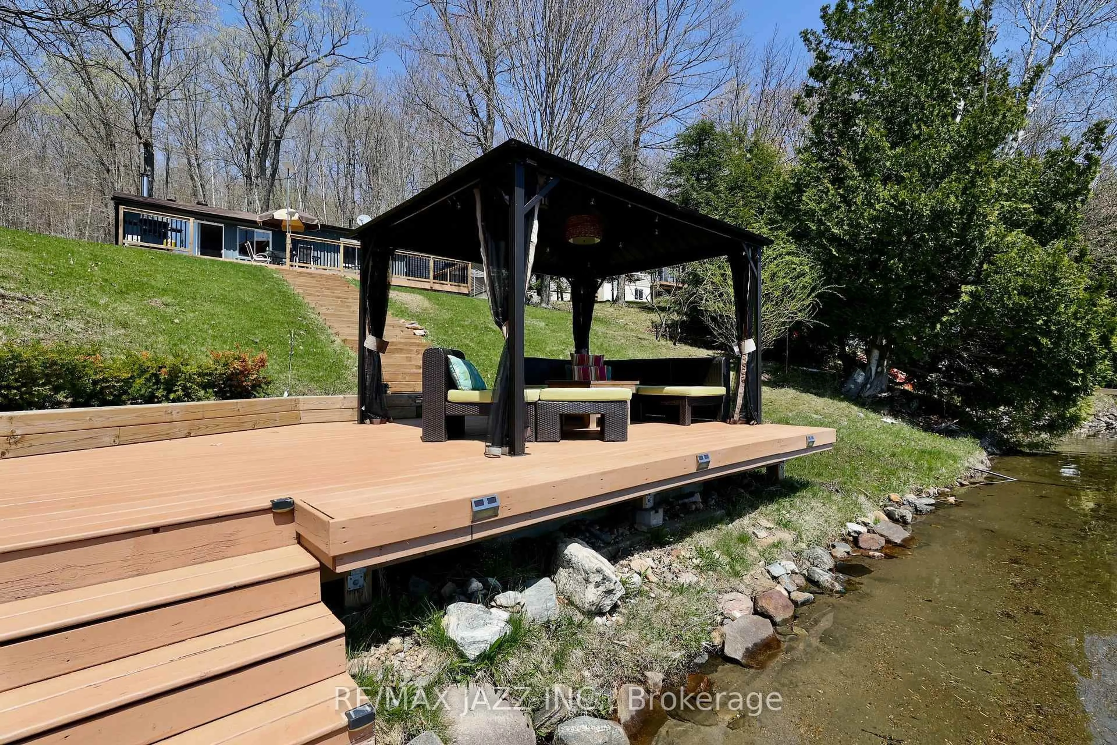 Patio, water/lake/river/ocean view for 8 Willys Lane, Palmer Rapids Ontario K0J 2E0