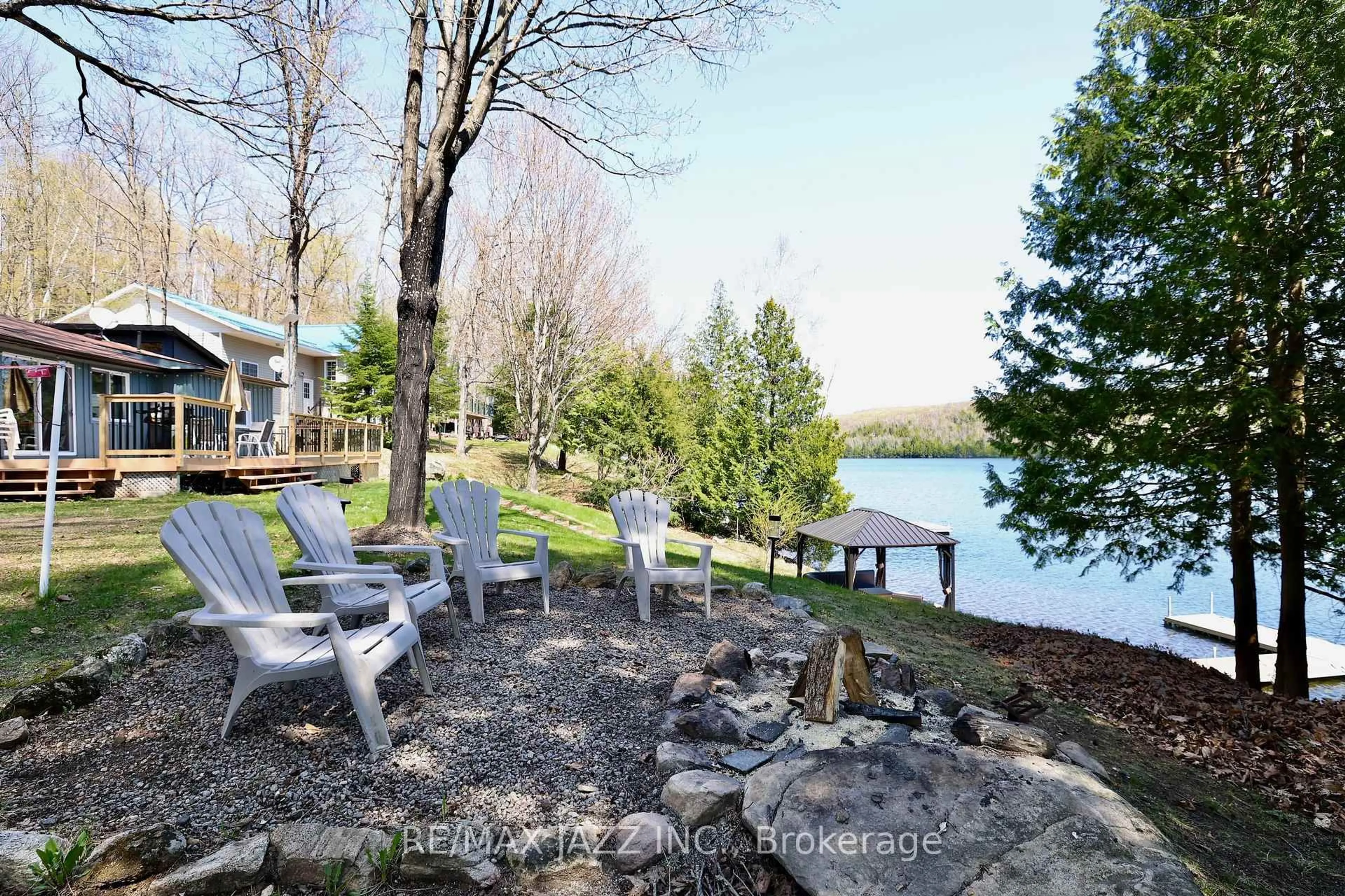 Patio, water/lake/river/ocean view for 8 Willys Lane, Palmer Rapids Ontario K0J 2E0