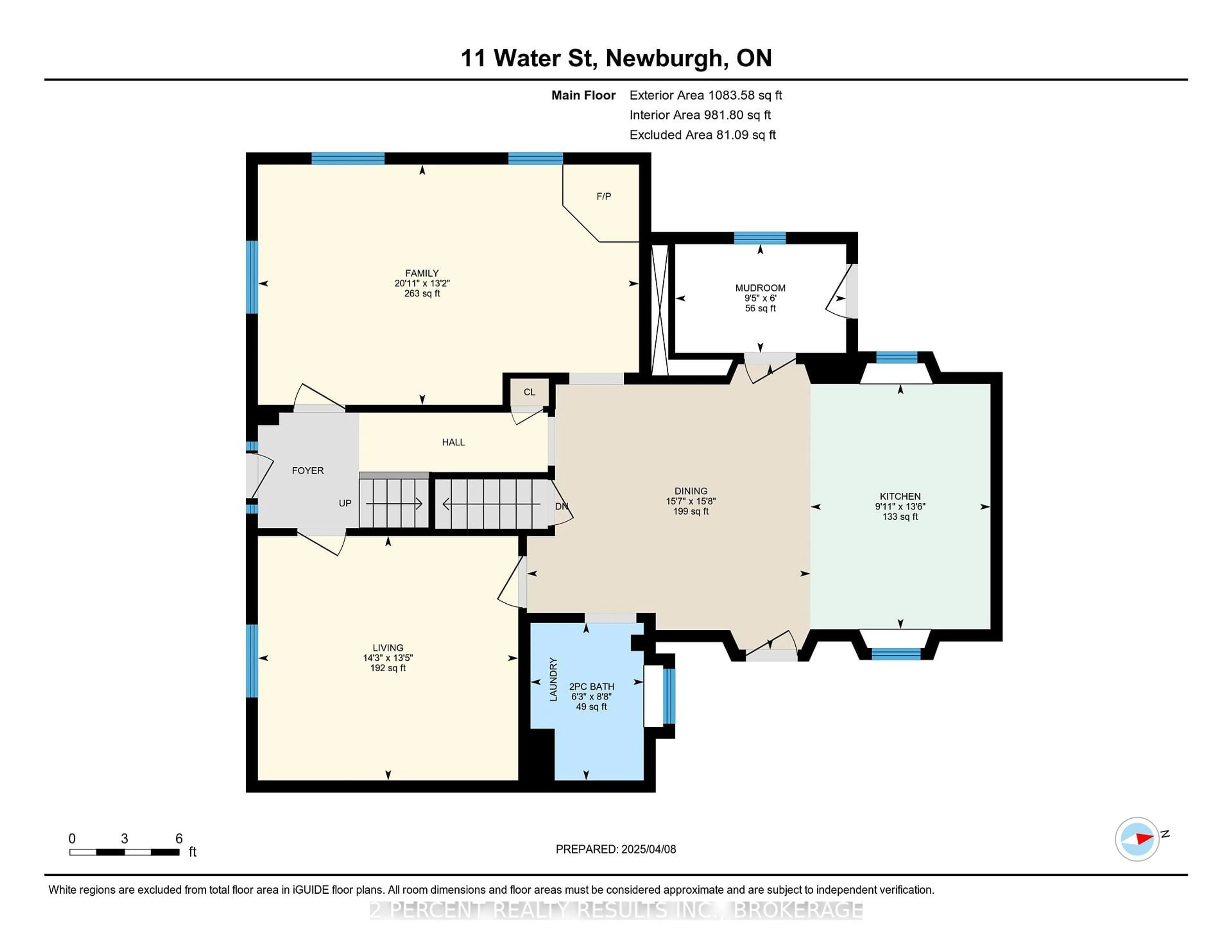 Floor plan for 11 Water St, Newburgh Ontario K0K 2S0