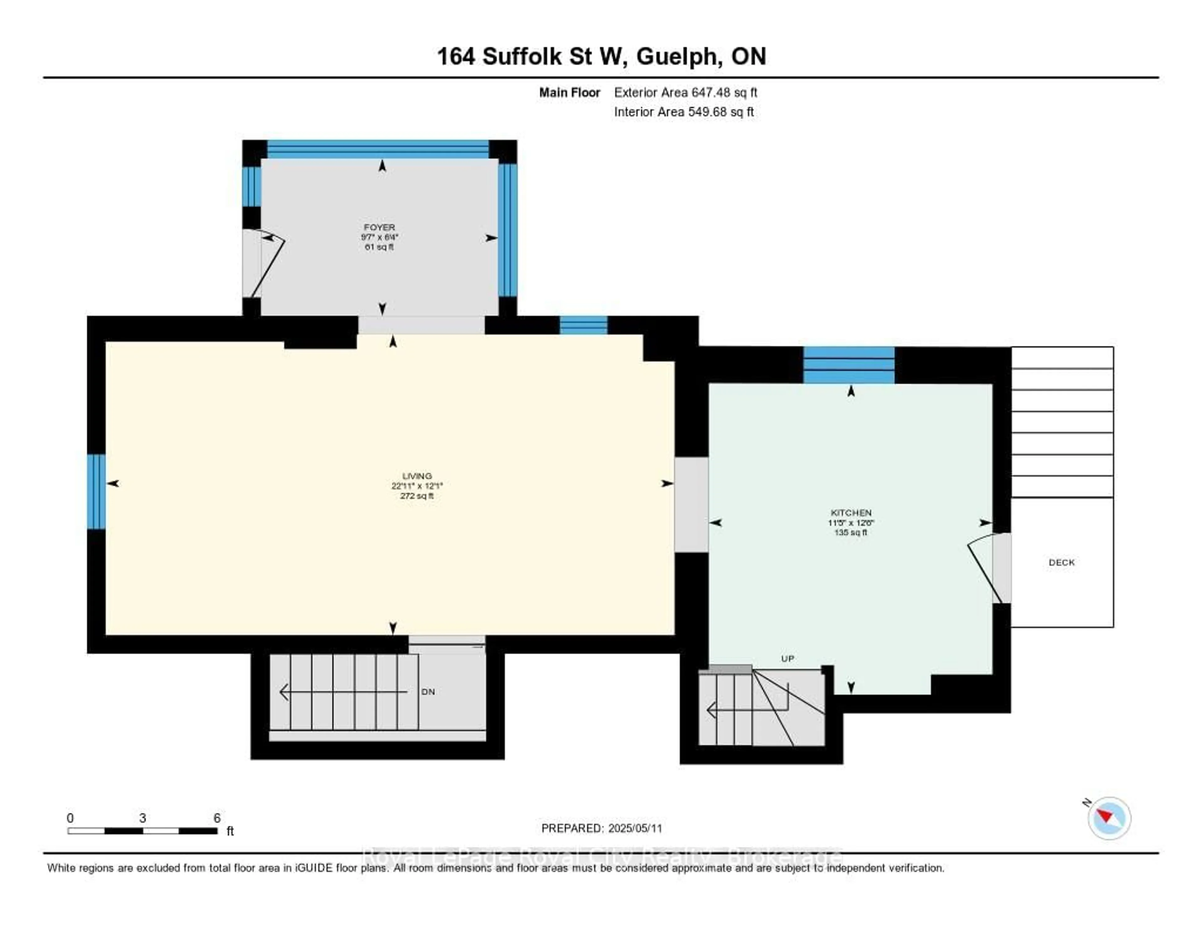 Floor plan for 164 Suffolk St, Guelph Ontario N1H 2J8