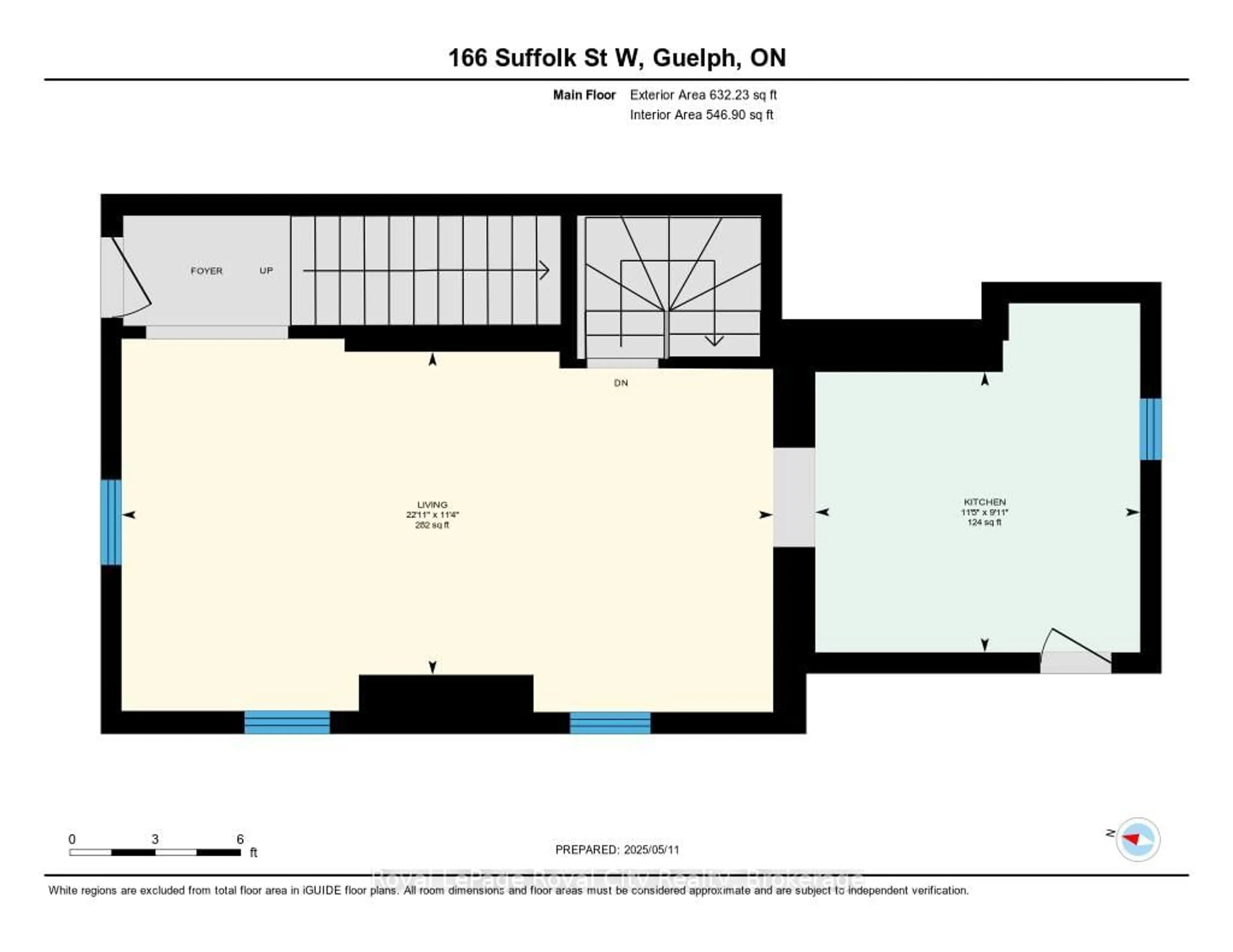 Floor plan for 166 Suffolk St, Guelph Ontario N1H 2J8