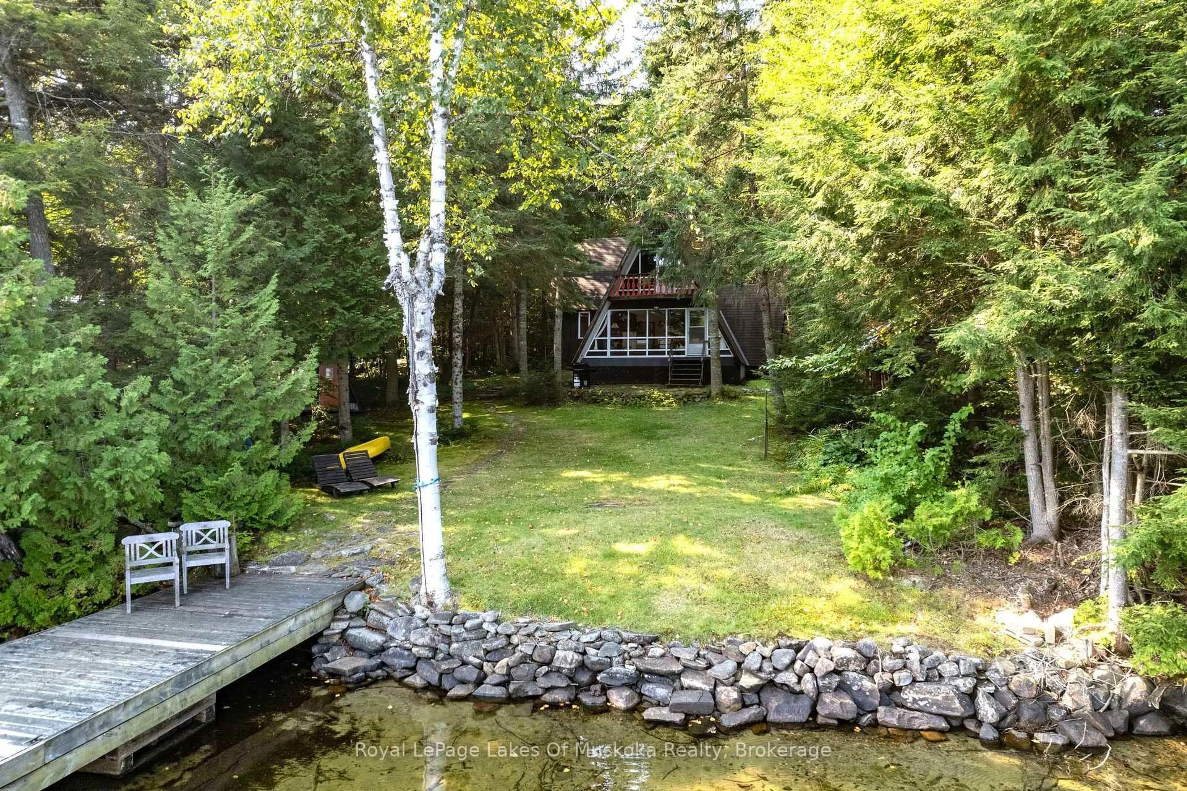 Patio, water/lake/river/ocean view for 1363 WEST OXBOW LAKE Rd, Lake of Bays Ontario P1H 2J6