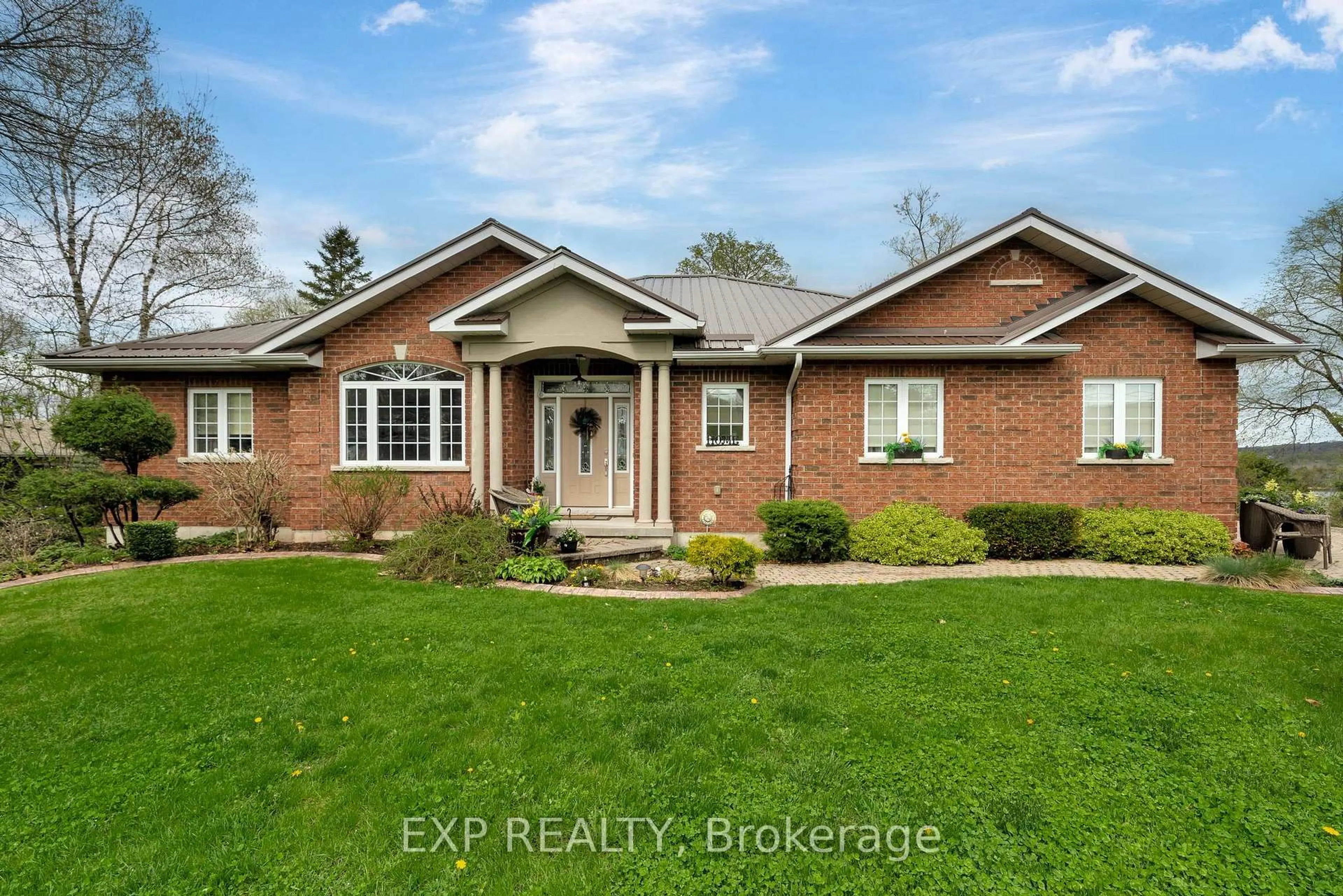 Home with brick exterior material, water/lake/river/ocean view for 127 River Dr, Hastings Ontario K0K 2C0