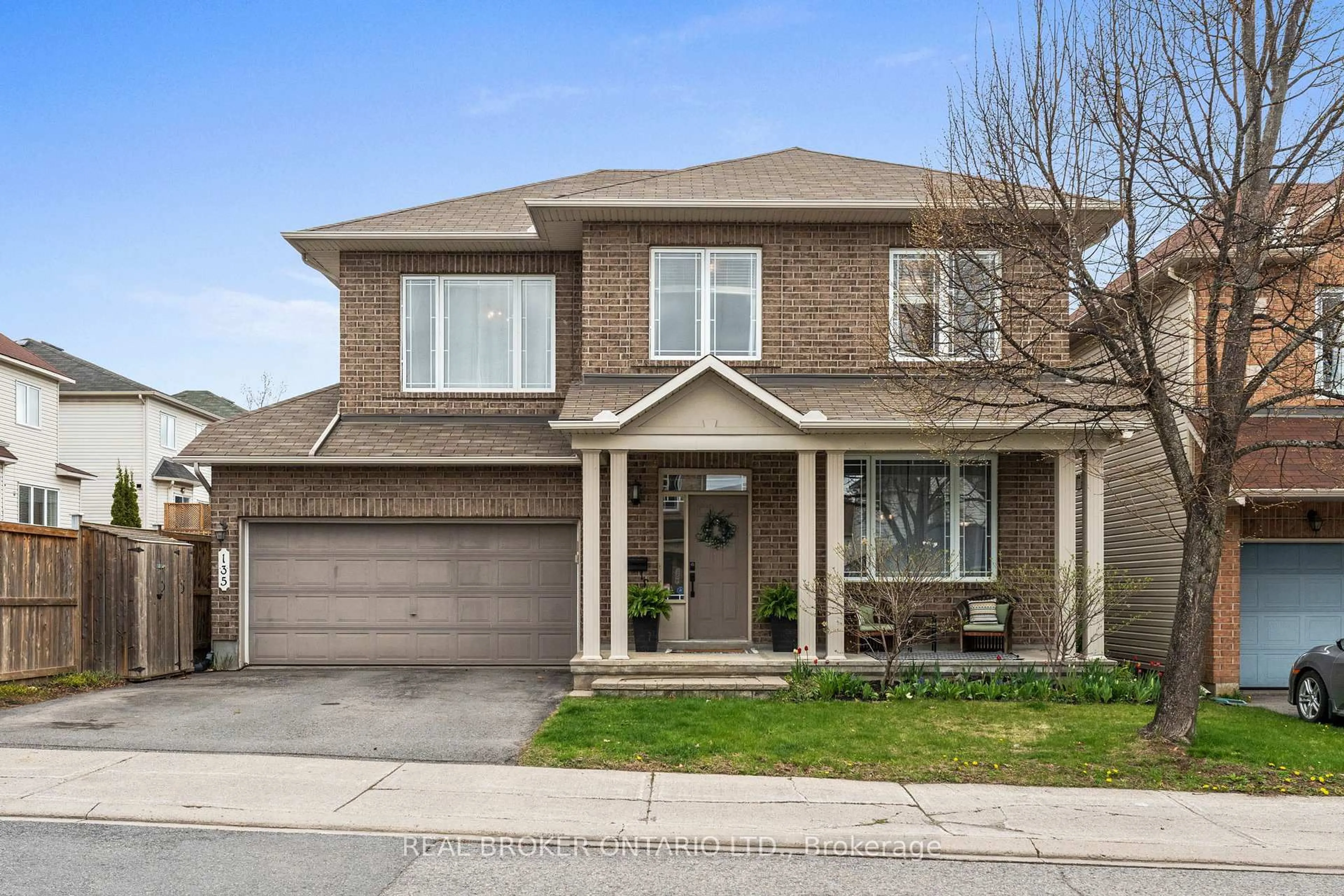 Home with brick exterior material, street for 135 Rocky Hill Dr, Ottawa Ontario K2G 7B2