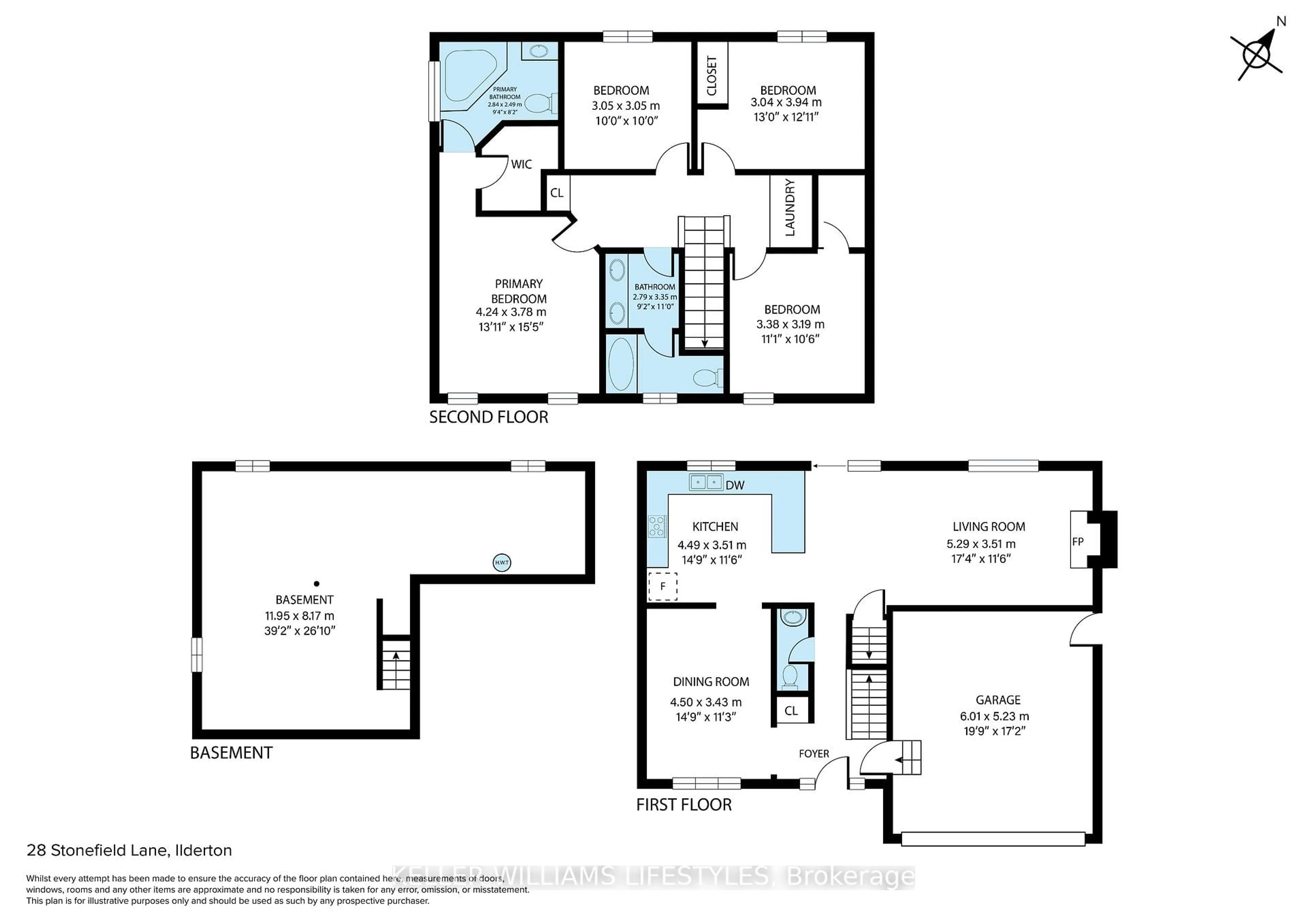 Floor plan for 28 Stonefield Lane, Middlesex Centre Ontario N0M 2A0