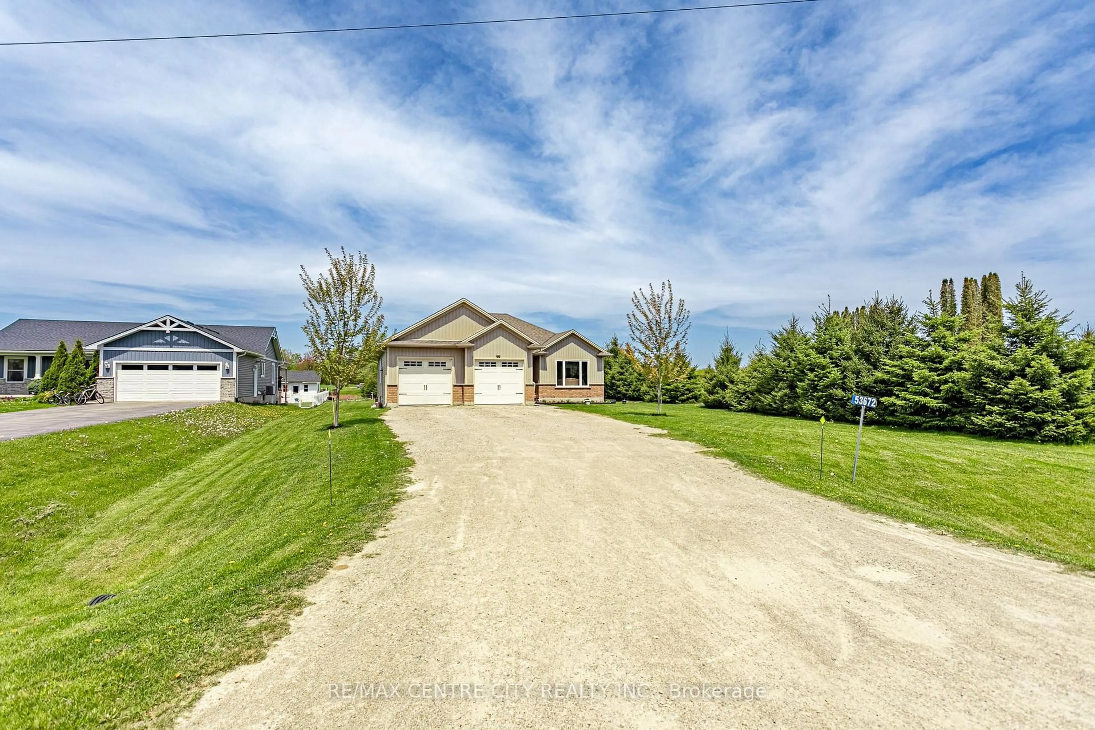 A pic from outside/outdoor area/front of a property/back of a property/a pic from drone, street for 53672 Heritage Line, Bayham Ontario N5H 2R1
