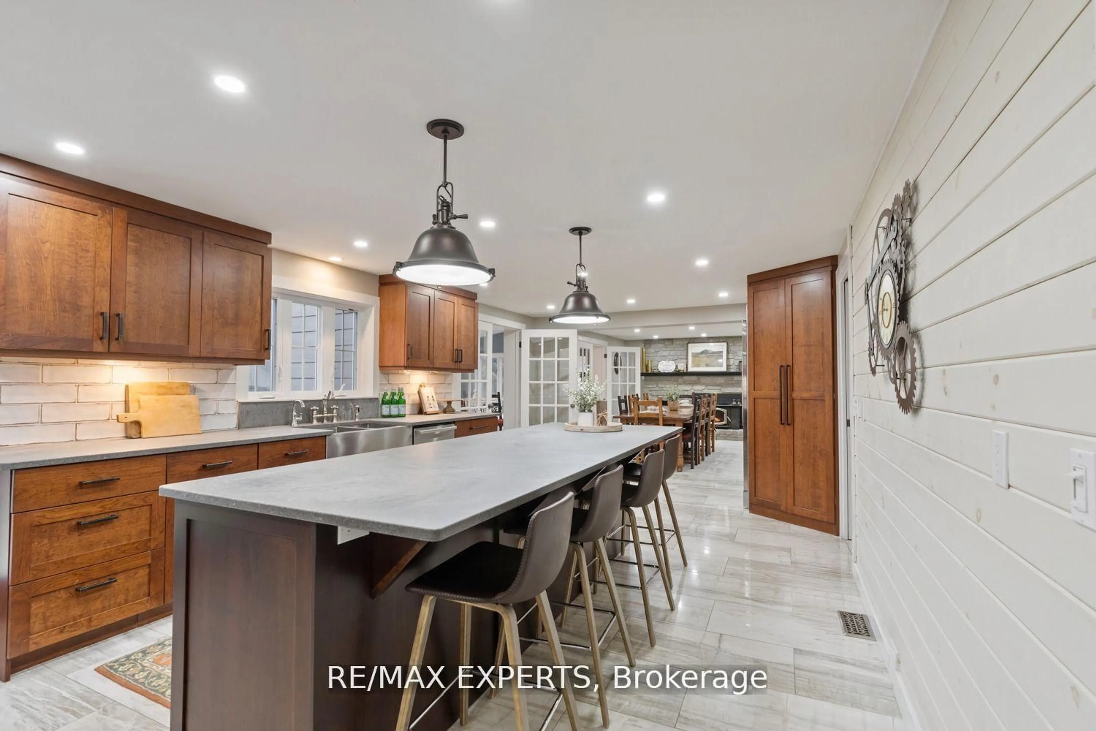 Contemporary kitchen, ceramic/tile floor for 1960 West River Rd, Cambridge Ontario N1R 5S5