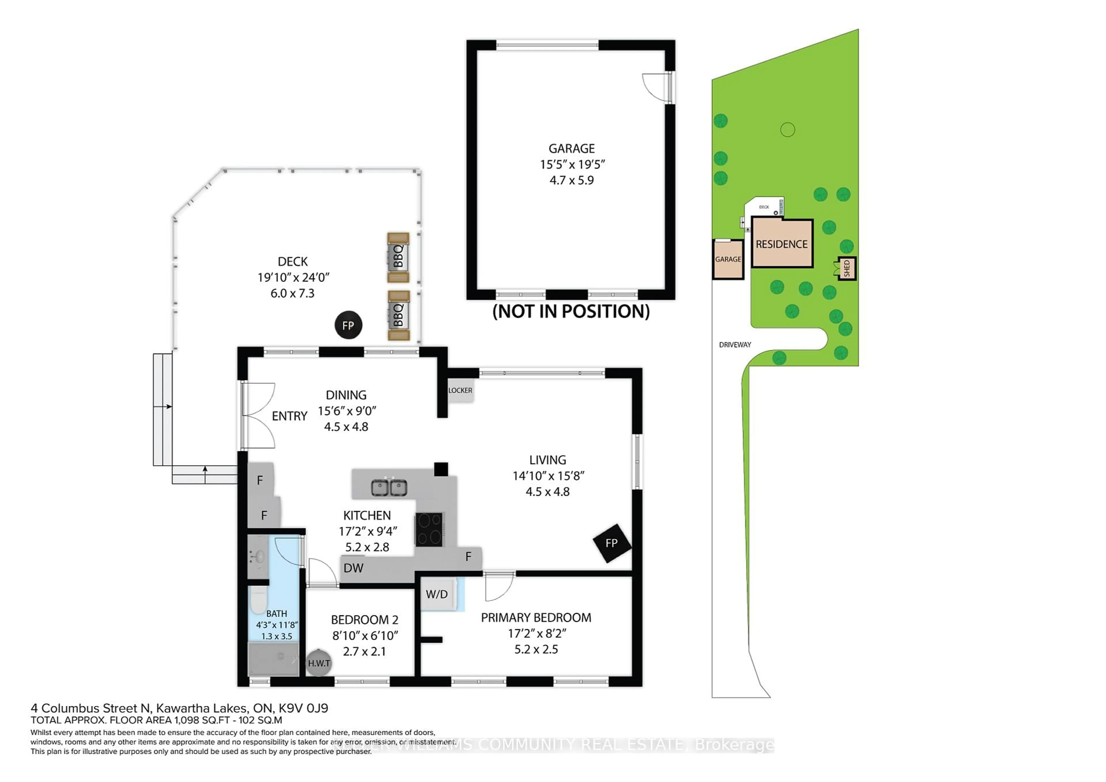 Floor plan for 4 Columbus St, Kawartha Lakes Ontario K9V 0J9