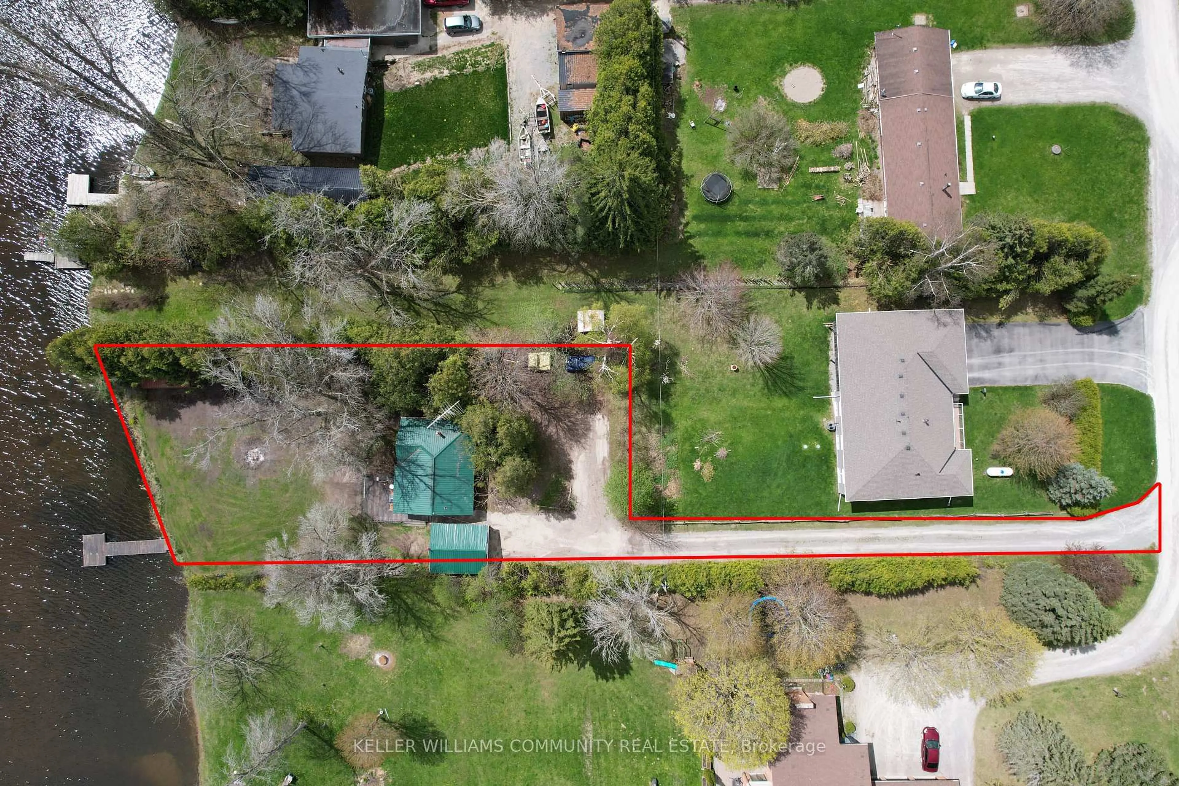 A pic from outside/outdoor area/front of a property/back of a property/a pic from drone, street for 4 Columbus St, Kawartha Lakes Ontario K9V 0J9