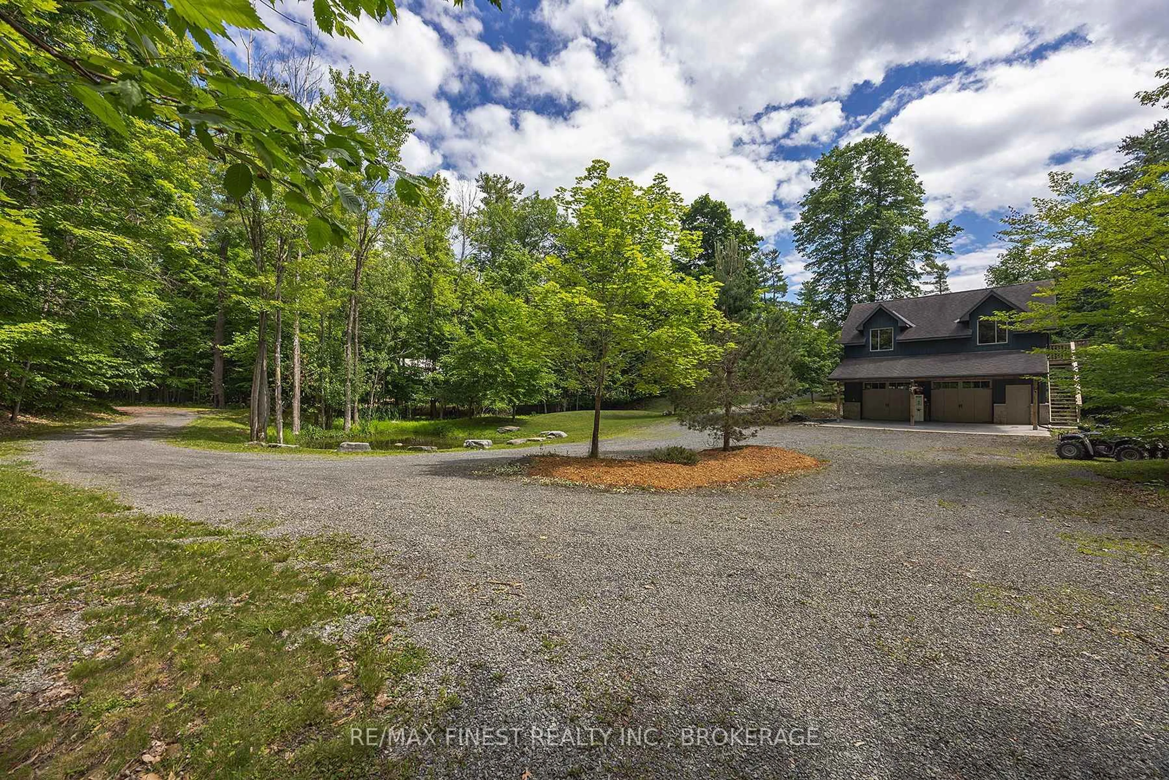 A pic from outside/outdoor area/front of a property/back of a property/a pic from drone, forest/trees view for 441B MACCOMISH Lane, Perth Road Ontario K0H 2L0