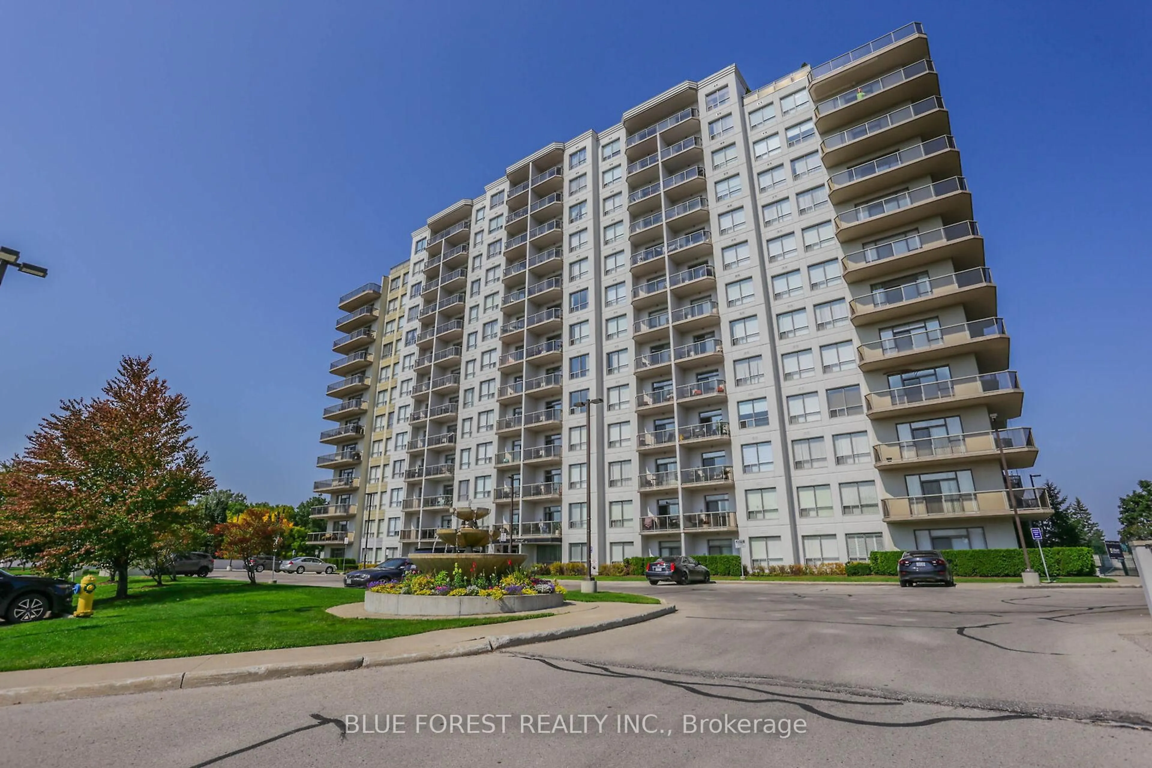 A pic from outside/outdoor area/front of a property/back of a property/a pic from drone, unknown for 353 Commissioners Rd #206, London South Ontario N6J 0A3