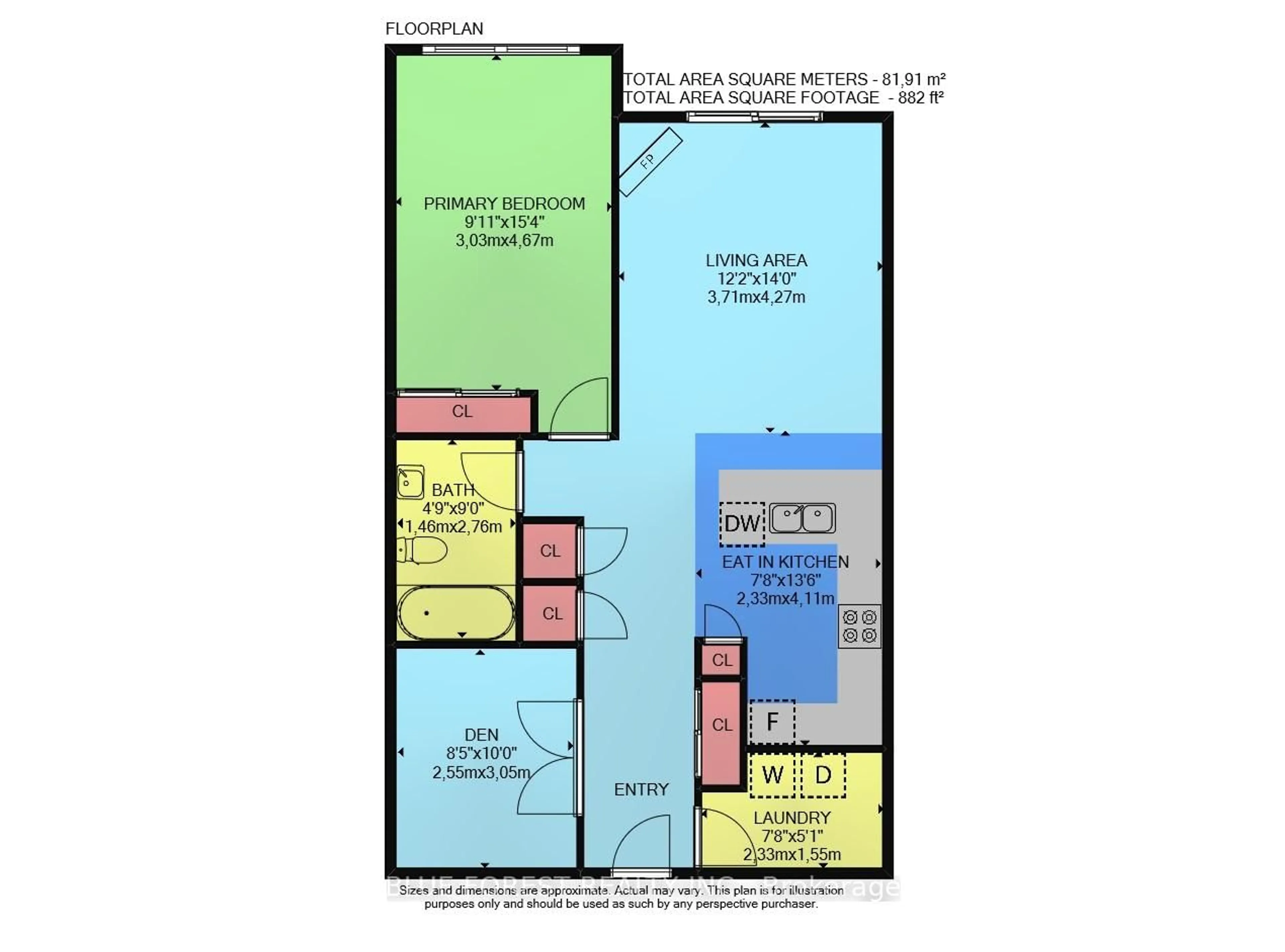Floor plan for 353 Commissioners Rd #206, London South Ontario N6J 0A3