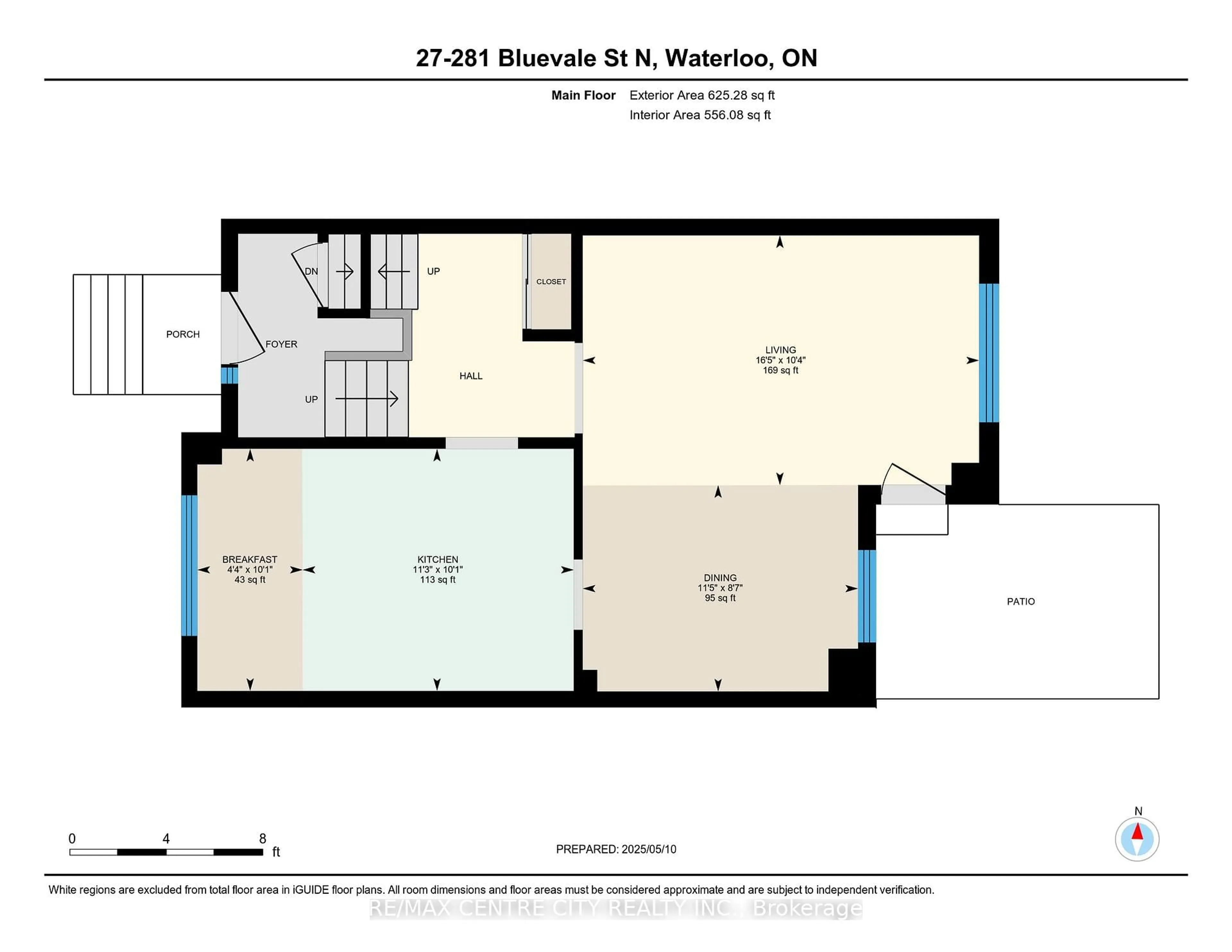 Floor plan for 281 Bluevale St #27, Waterloo Ontario N2J 4L8