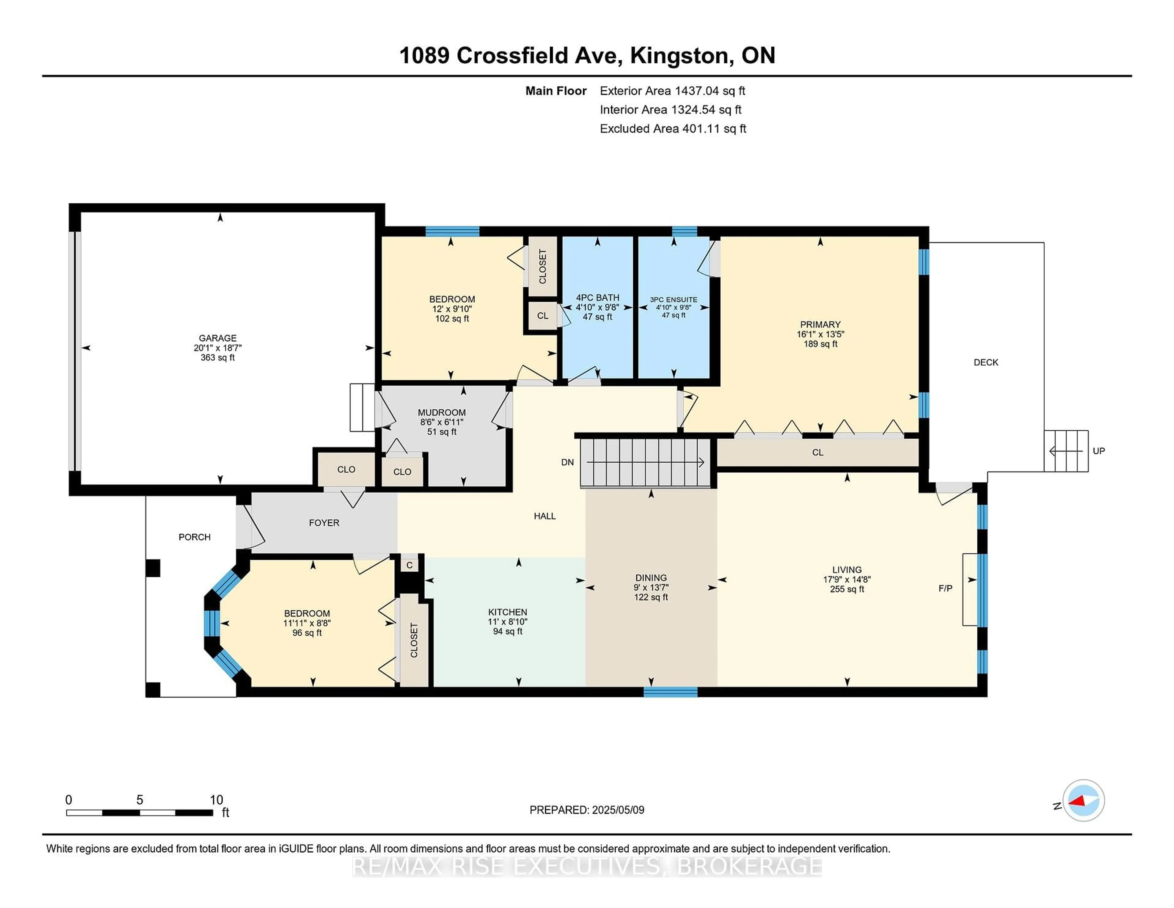 Floor plan for 1089 Crossfield Ave, Kingston Ontario K7P 0G7