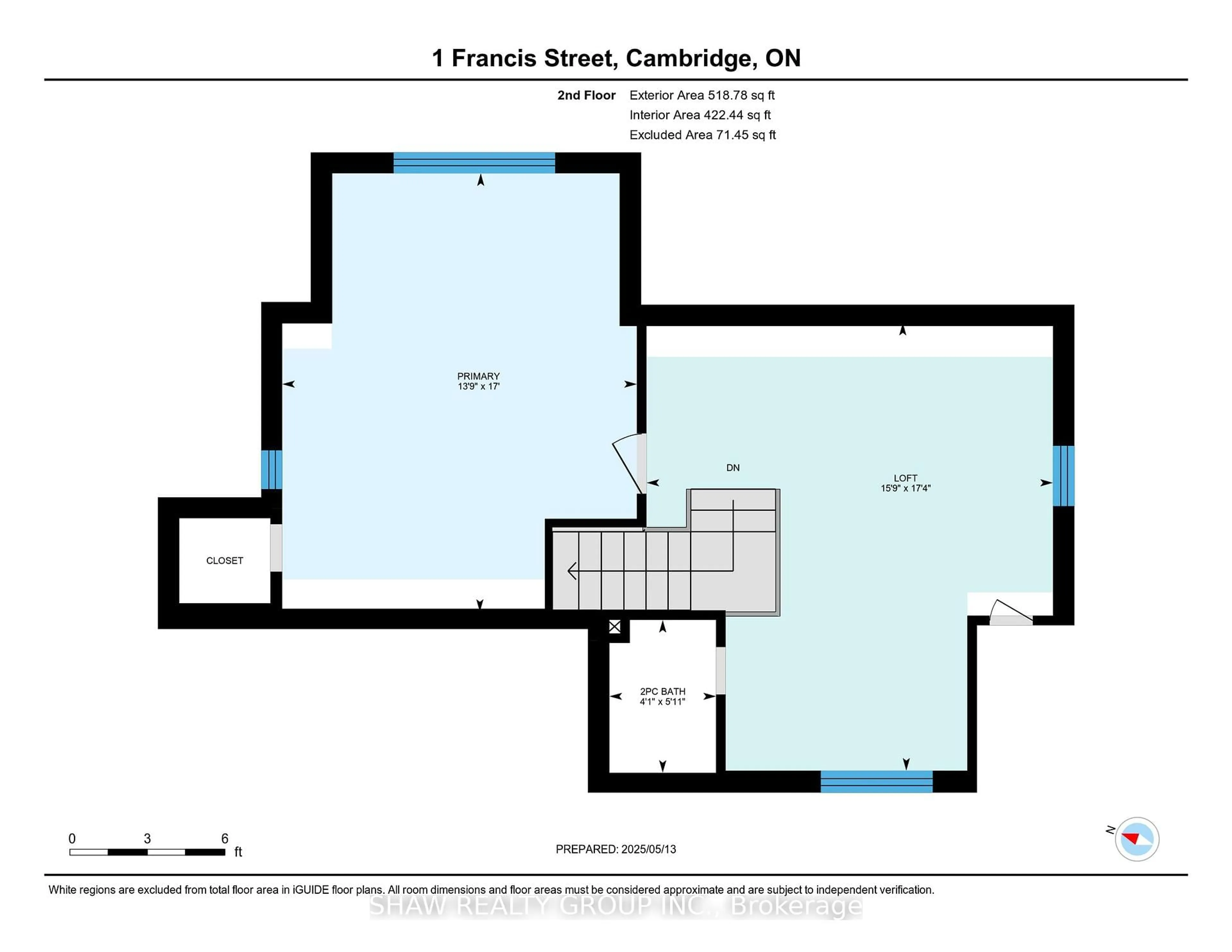 Floor plan for 1 Francis St, Cambridge Ontario N1S 1Z6