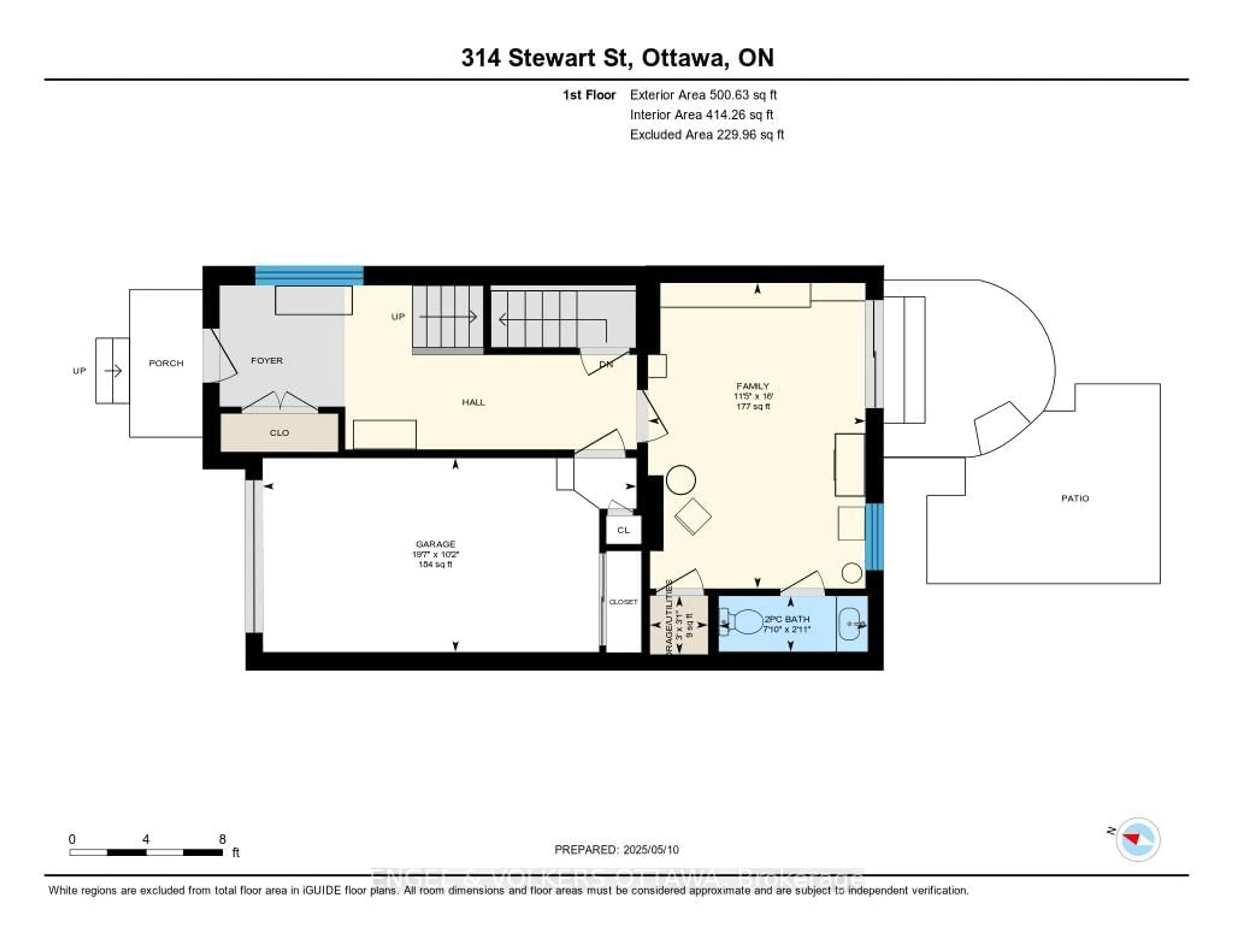 Floor plan for 314 Stewart St, Ottawa Ontario K1N 6K6