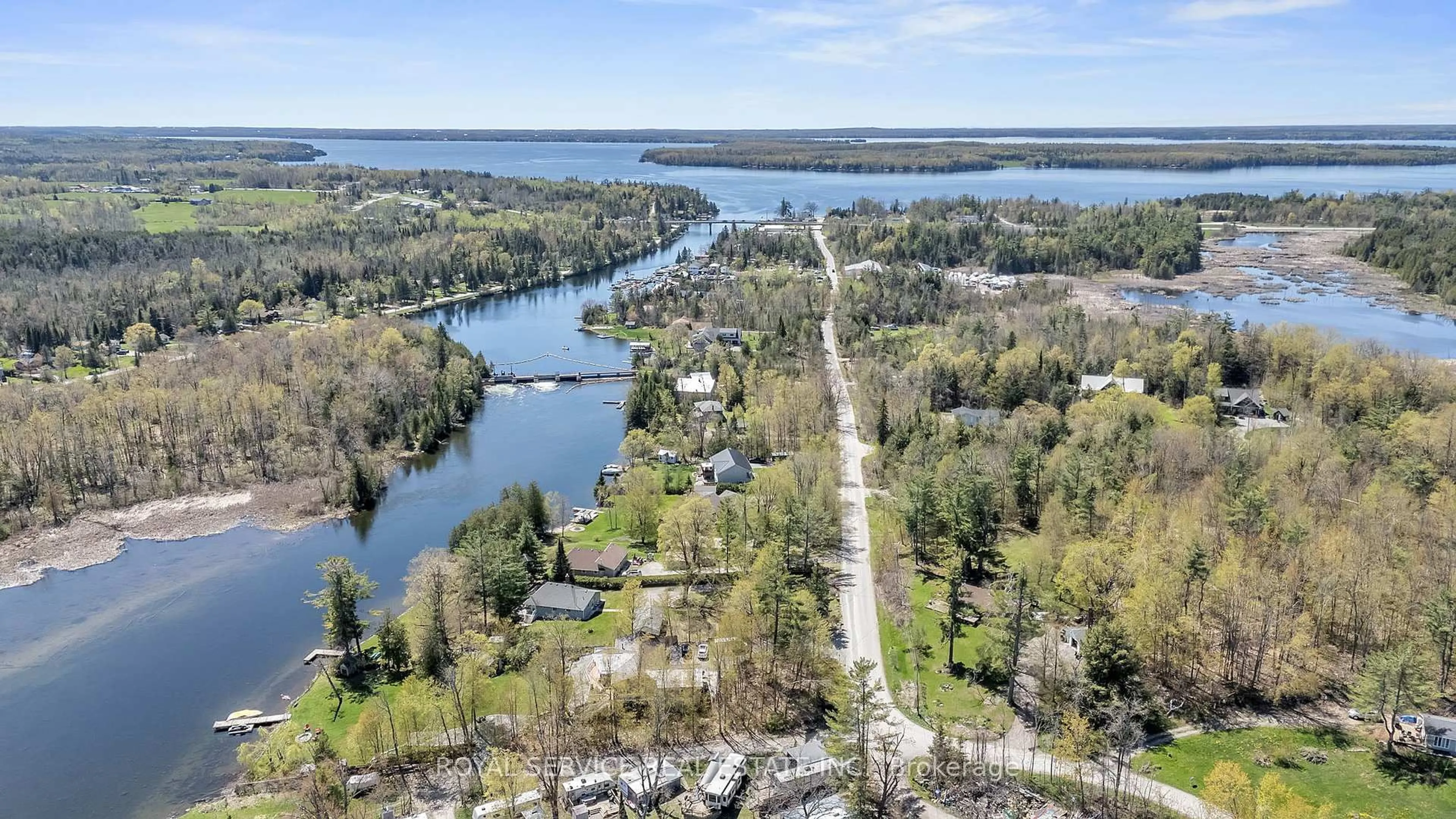A pic from outside/outdoor area/front of a property/back of a property/a pic from drone, water/lake/river/ocean view for 108 Coldstream Rd, Kawartha Lakes Ontario K0M 1N0