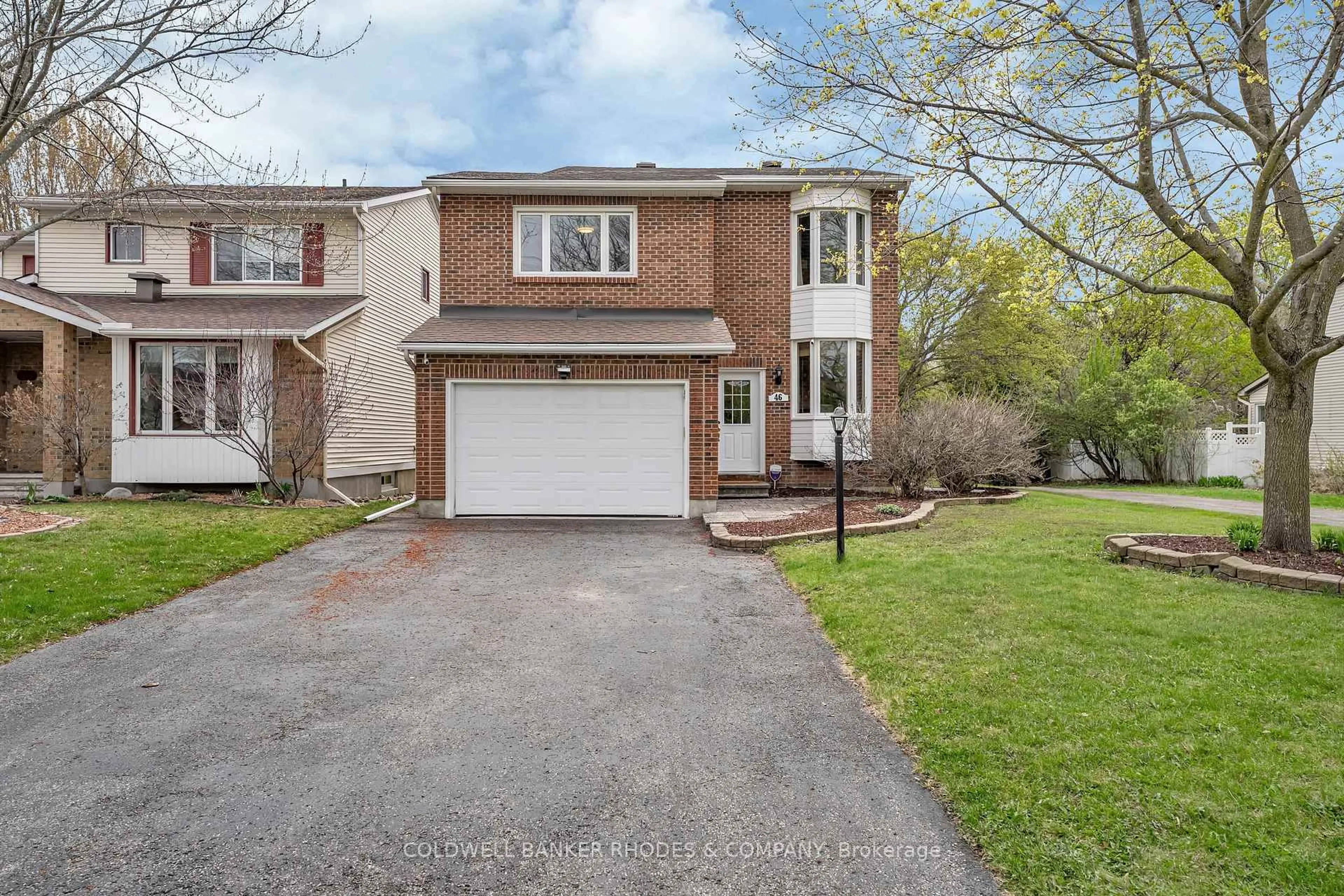 Home with brick exterior material, street for 46 Valley Ridge St, Ottawa Ontario K2E 7W2