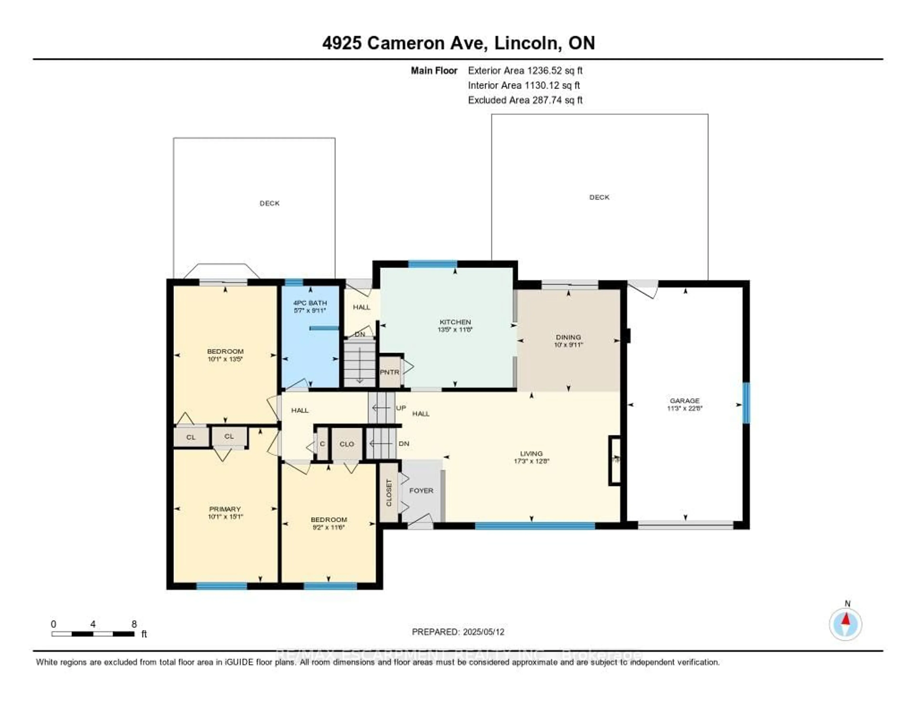 Floor plan for 4925 Cameron Ave, Lincoln Ontario L3J 0B9