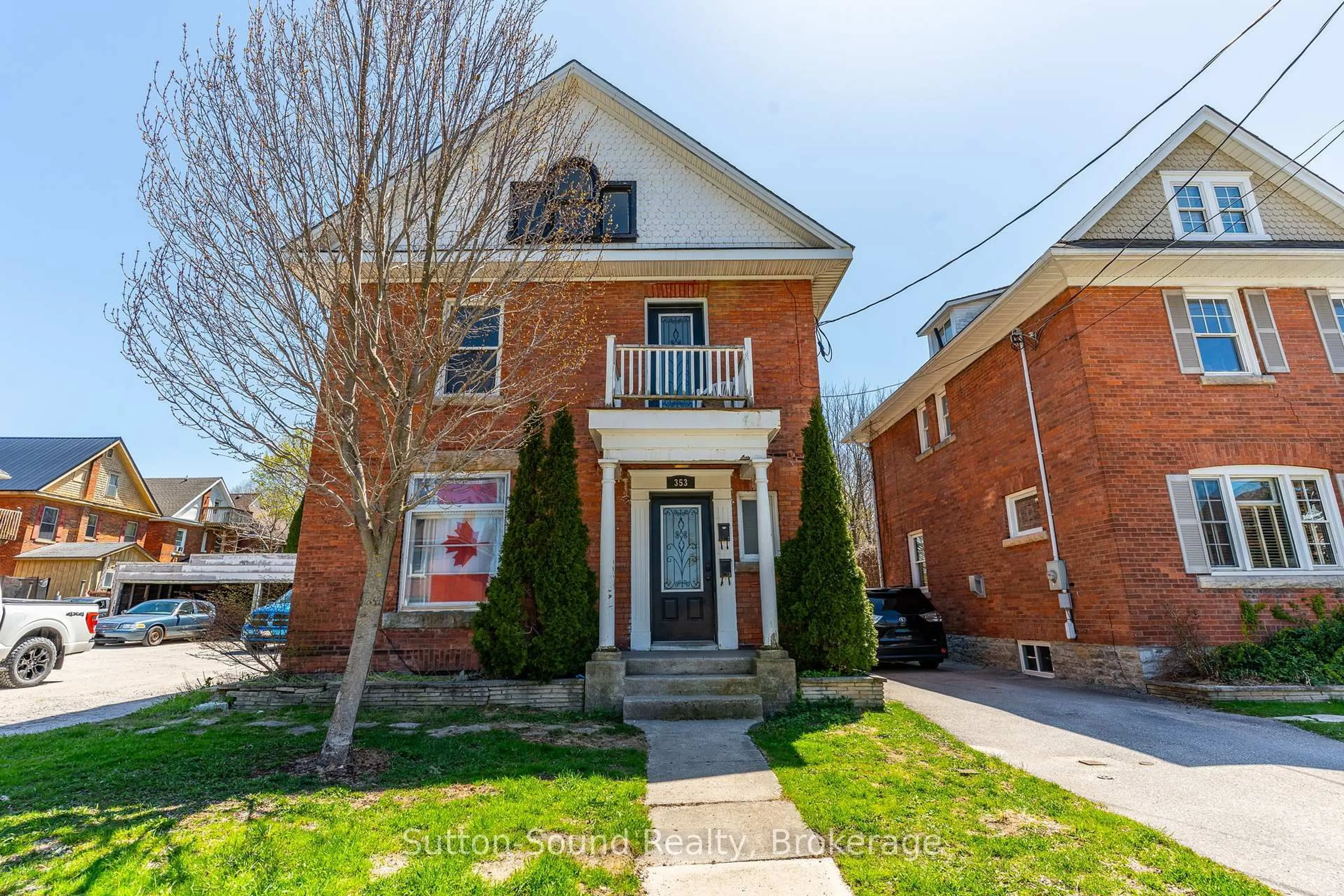 Home with brick exterior material, street for 353 6th St, Owen Sound Ontario N4K 1G1