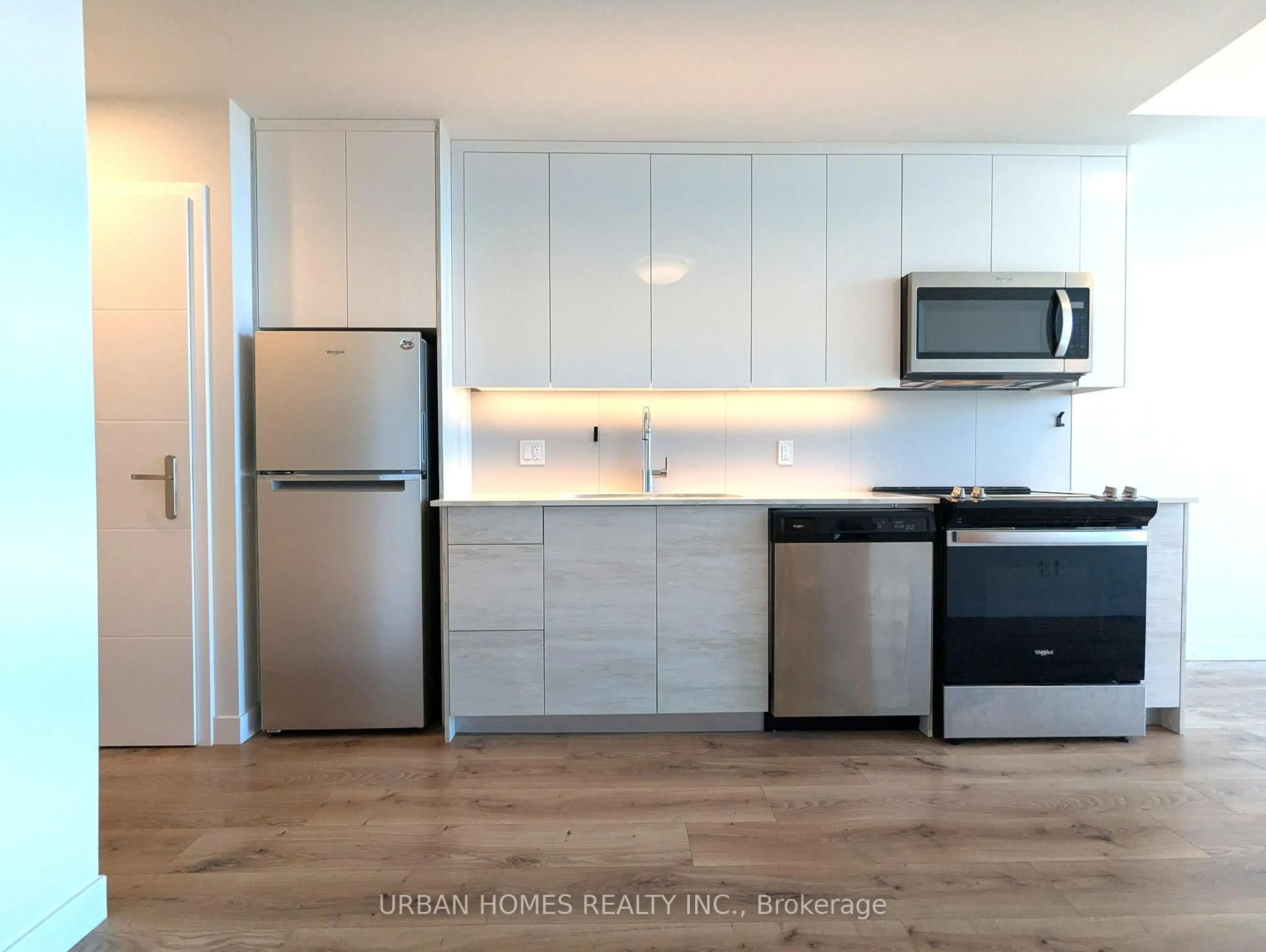 Standard kitchen, wood/laminate floor for 60 frederick St #1705, Kitchener Ontario N2H 0C7