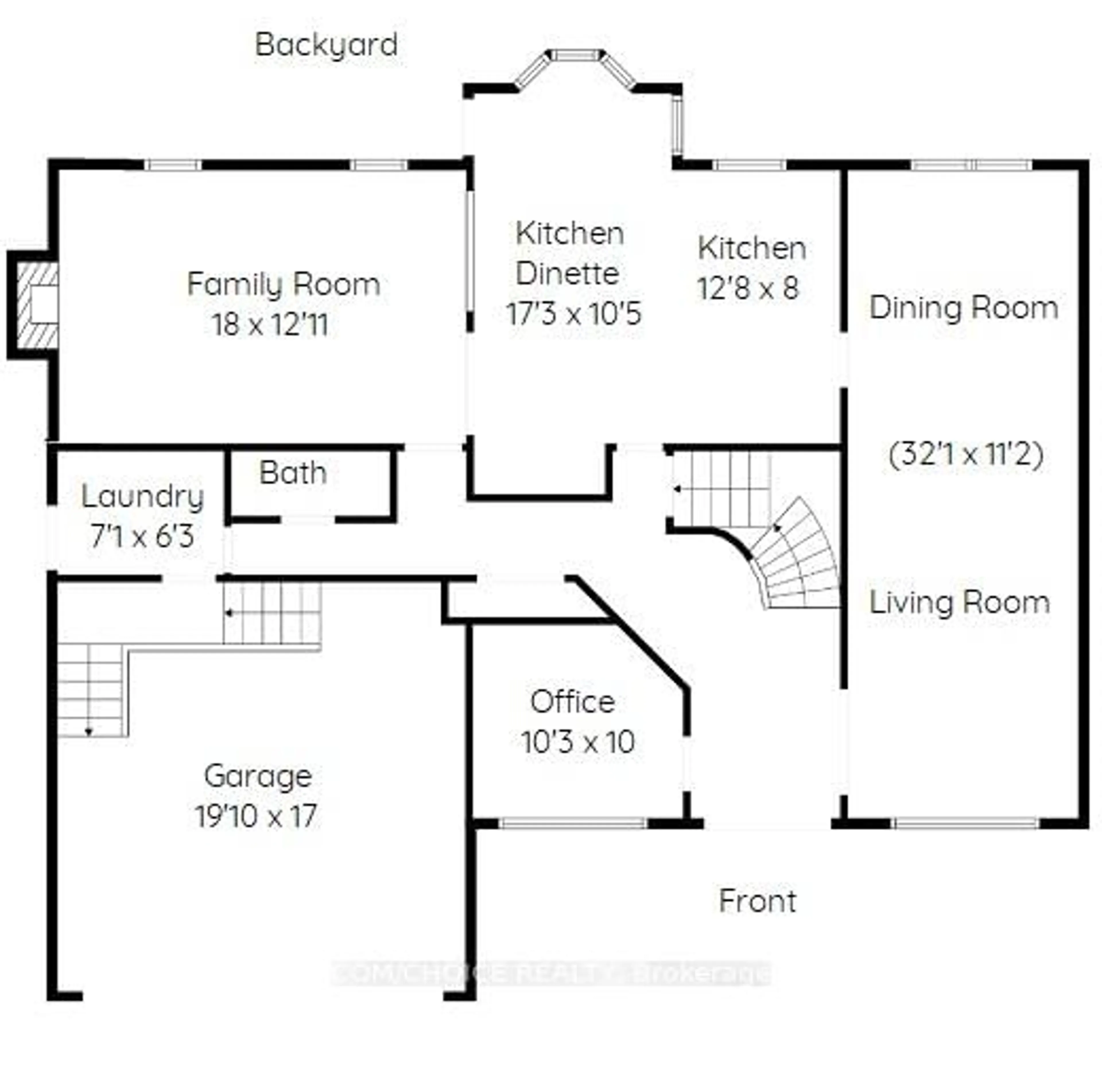 Floor plan for 34 Suter Cres, Hamilton Ontario L9H 6R5