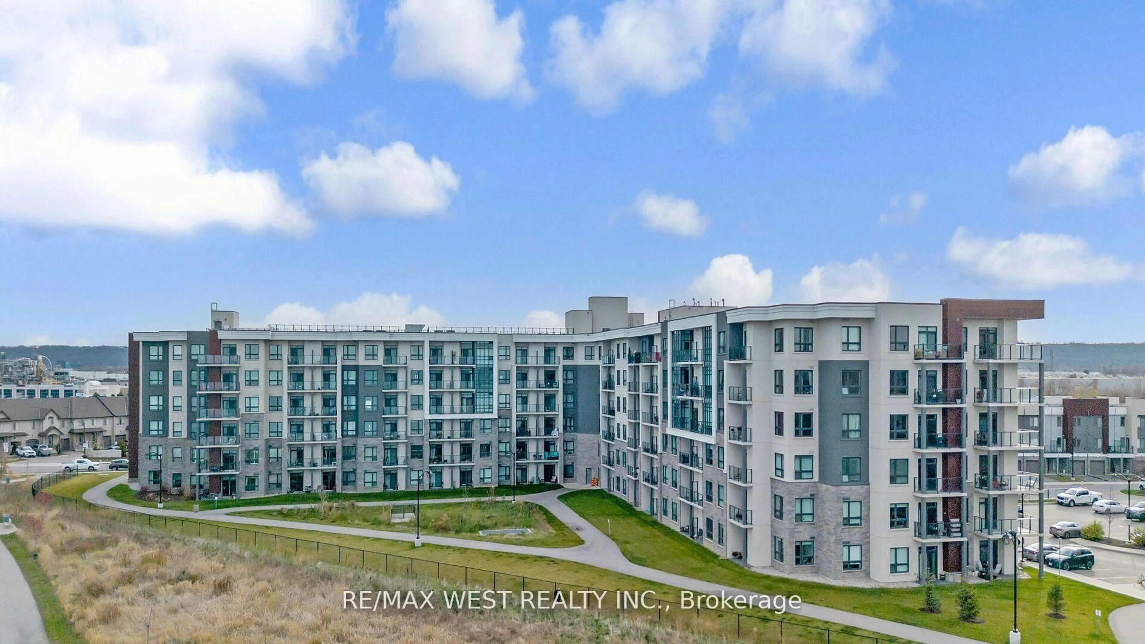 A pic from outside/outdoor area/front of a property/back of a property/a pic from drone, water/lake/river/ocean view for 101 Shoreview Pl #131, Hamilton Ontario L8E 0K2