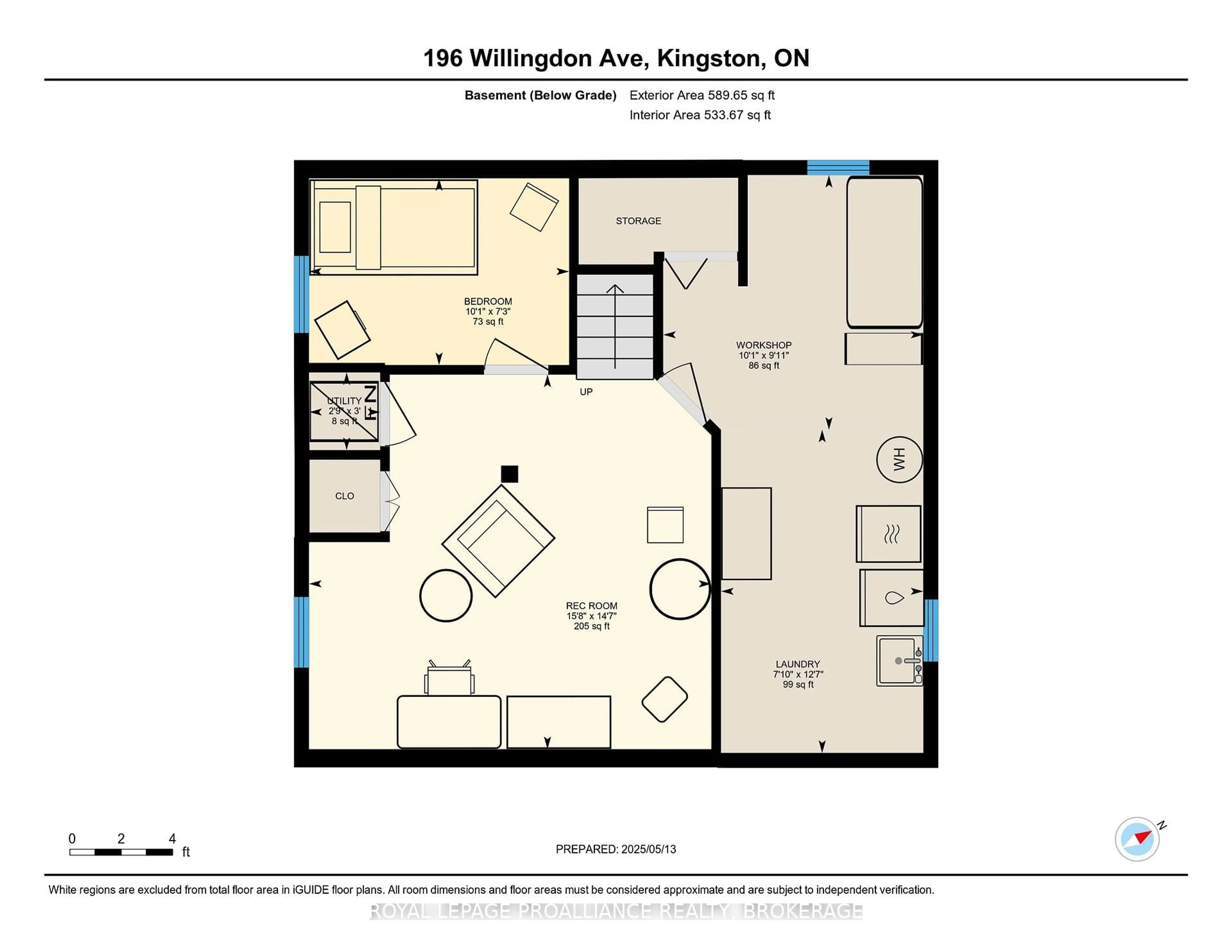 Floor plan for 196 Willingdon Ave, Kingston Ontario K7L 4H8