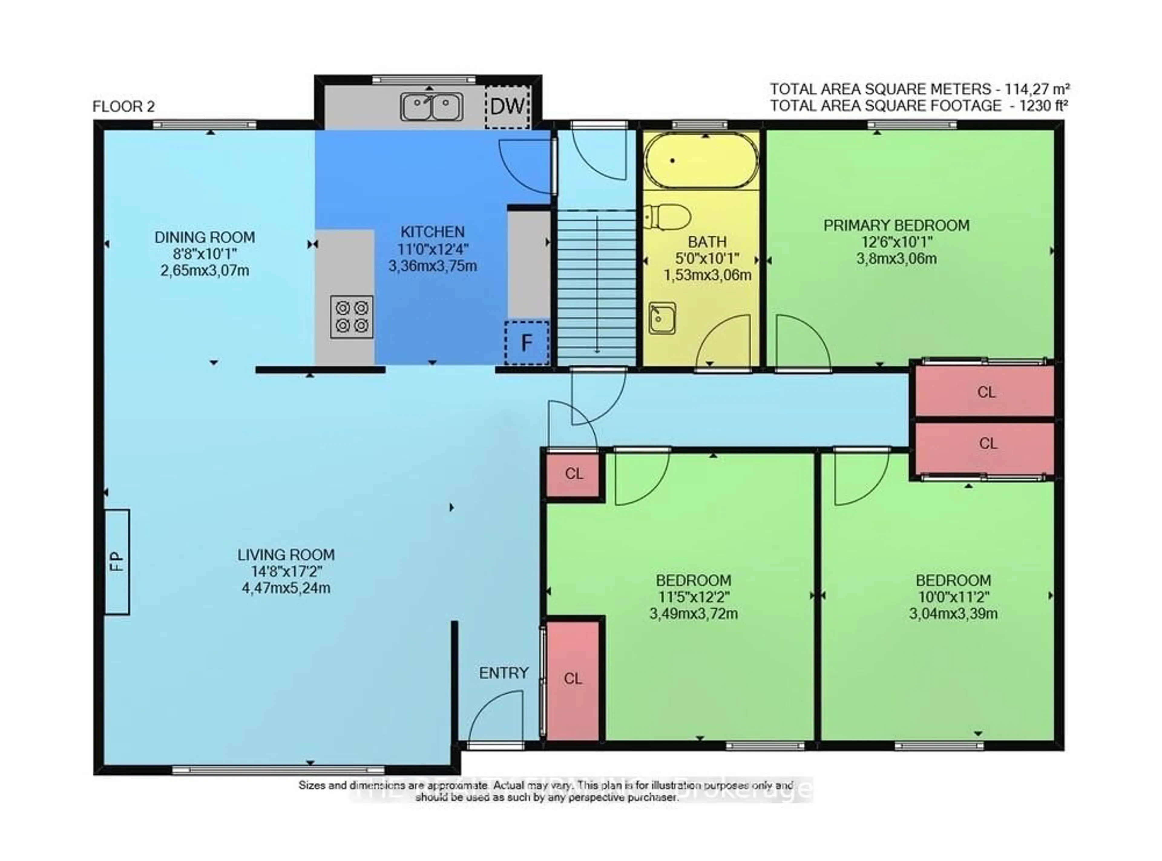 Floor plan for 206 Tavistock Rd, London South Ontario N6J 1Z9