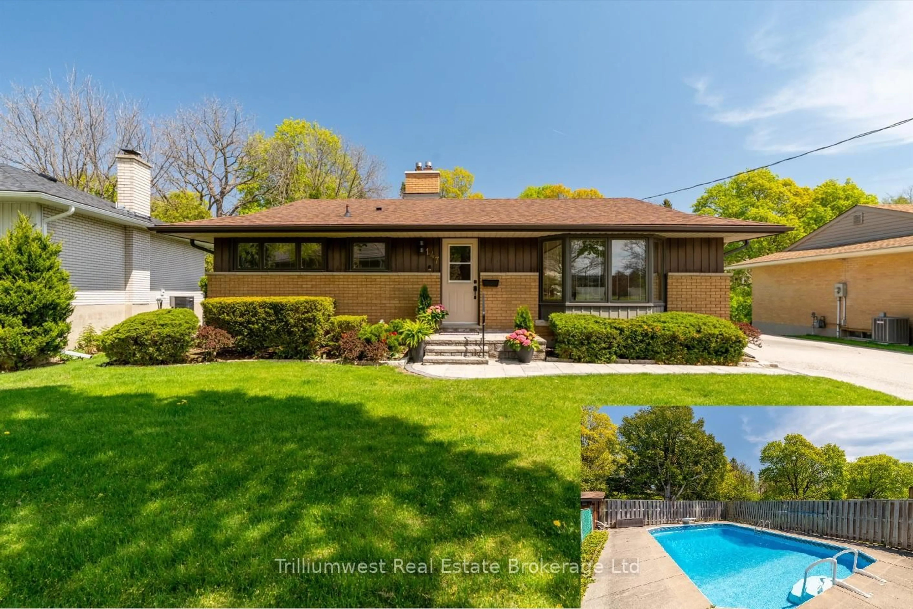 Home with brick exterior material, water/lake/river/ocean view for 147 Village Rd, Kitchener Ontario N2M 4K9