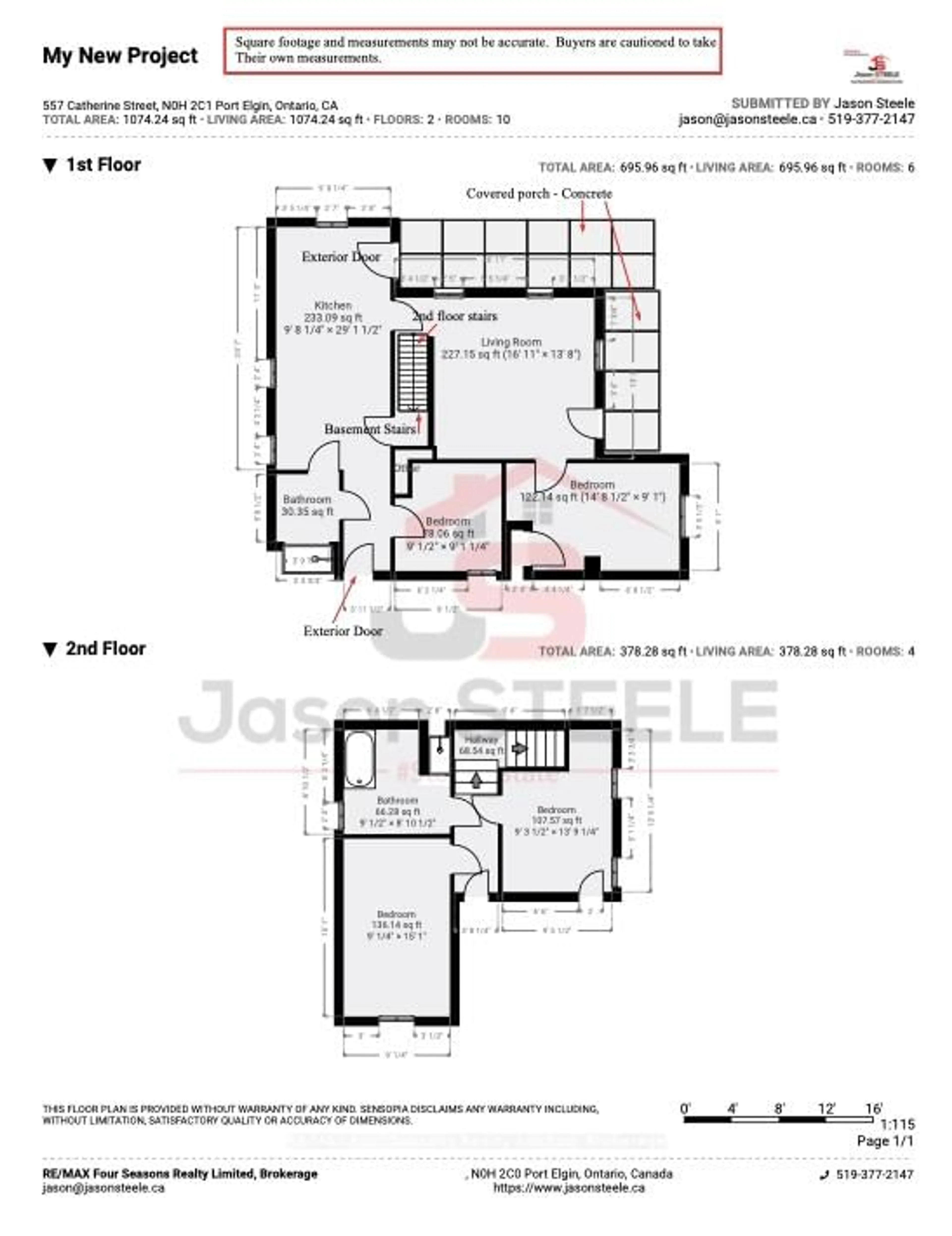 Floor plan for 557 Catherine St, Saugeen Shores Ontario N0H 2C1