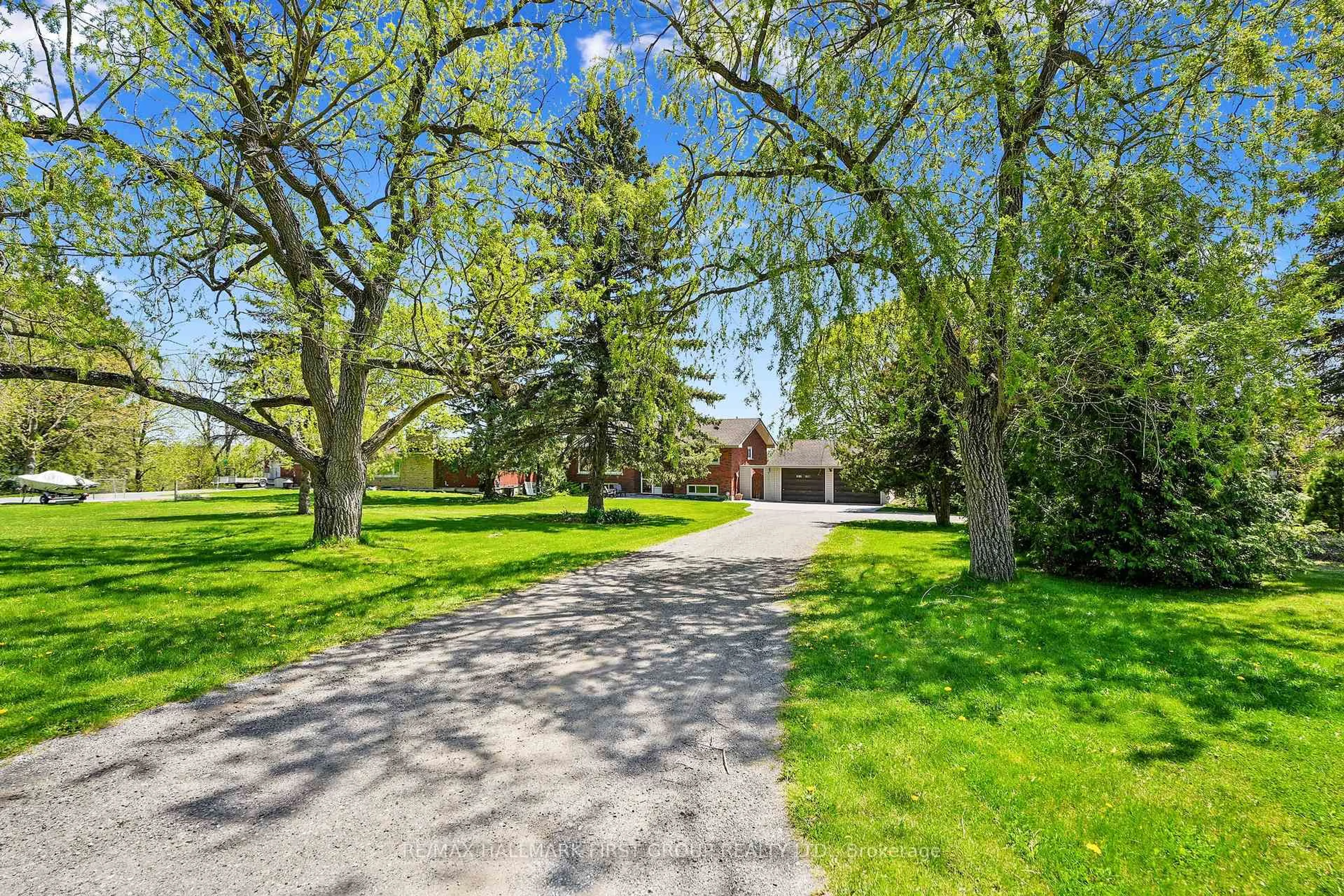 A pic from outside/outdoor area/front of a property/back of a property/a pic from drone, street for 4227 County 45 Rd, Hamilton Township Ontario K9A 0X3