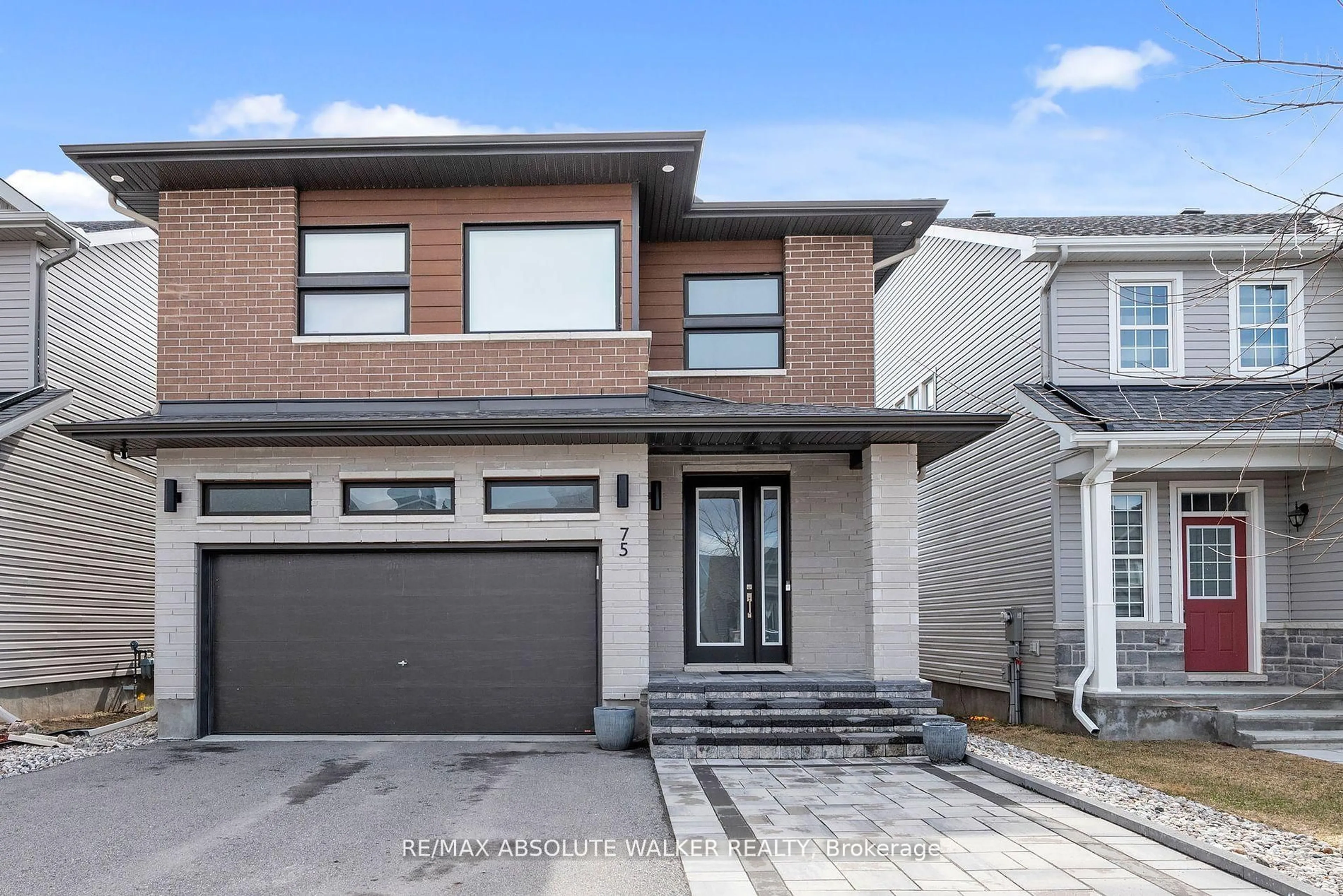 Home with brick exterior material, street for 75 Dun Skipper Dr, Ottawa Ontario K1X 0E8