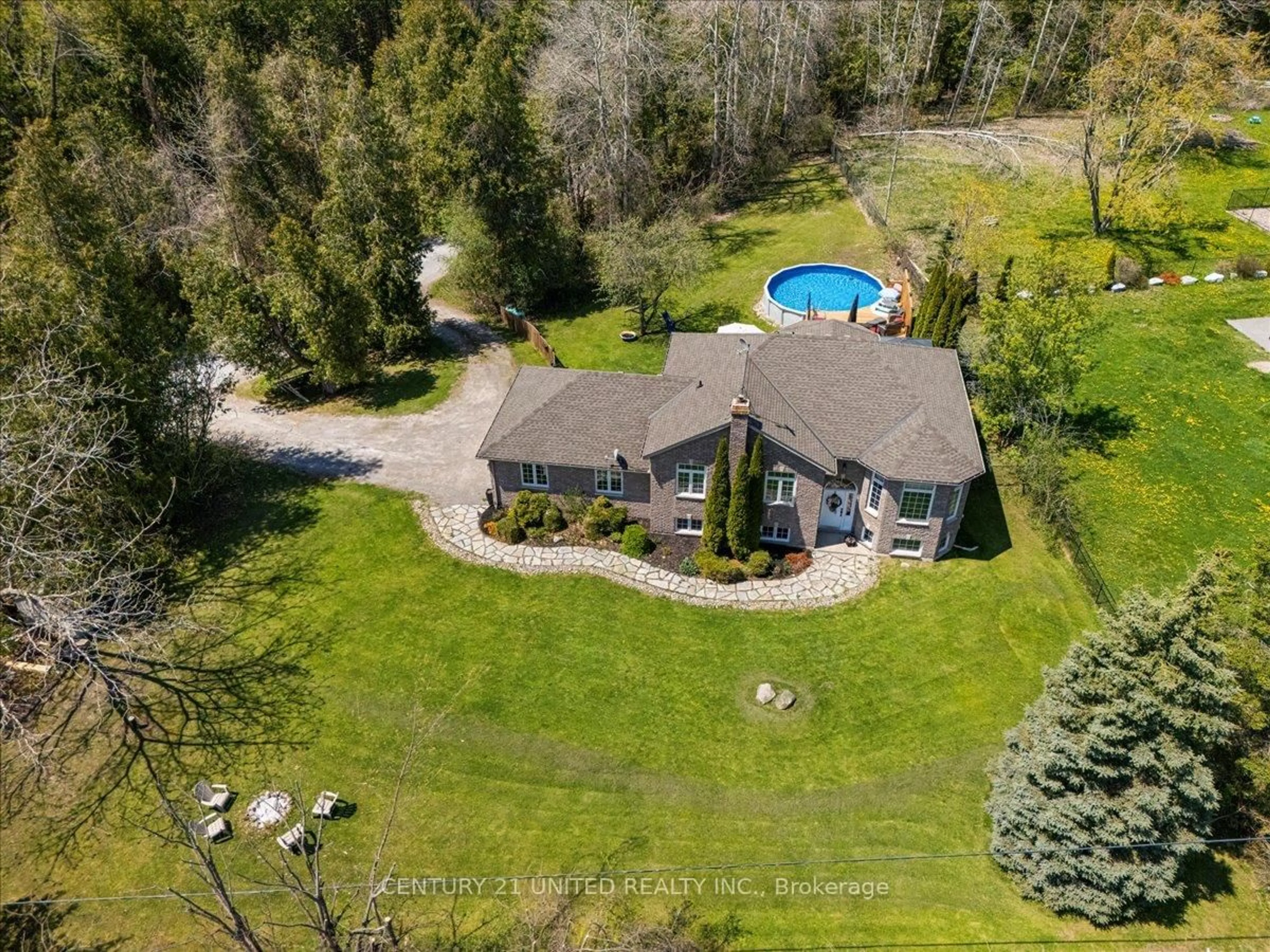 A pic from outside/outdoor area/front of a property/back of a property/a pic from drone, water/lake/river/ocean view for 1595 Poplar Point Rd, Selwyn Ontario K9J 6X5