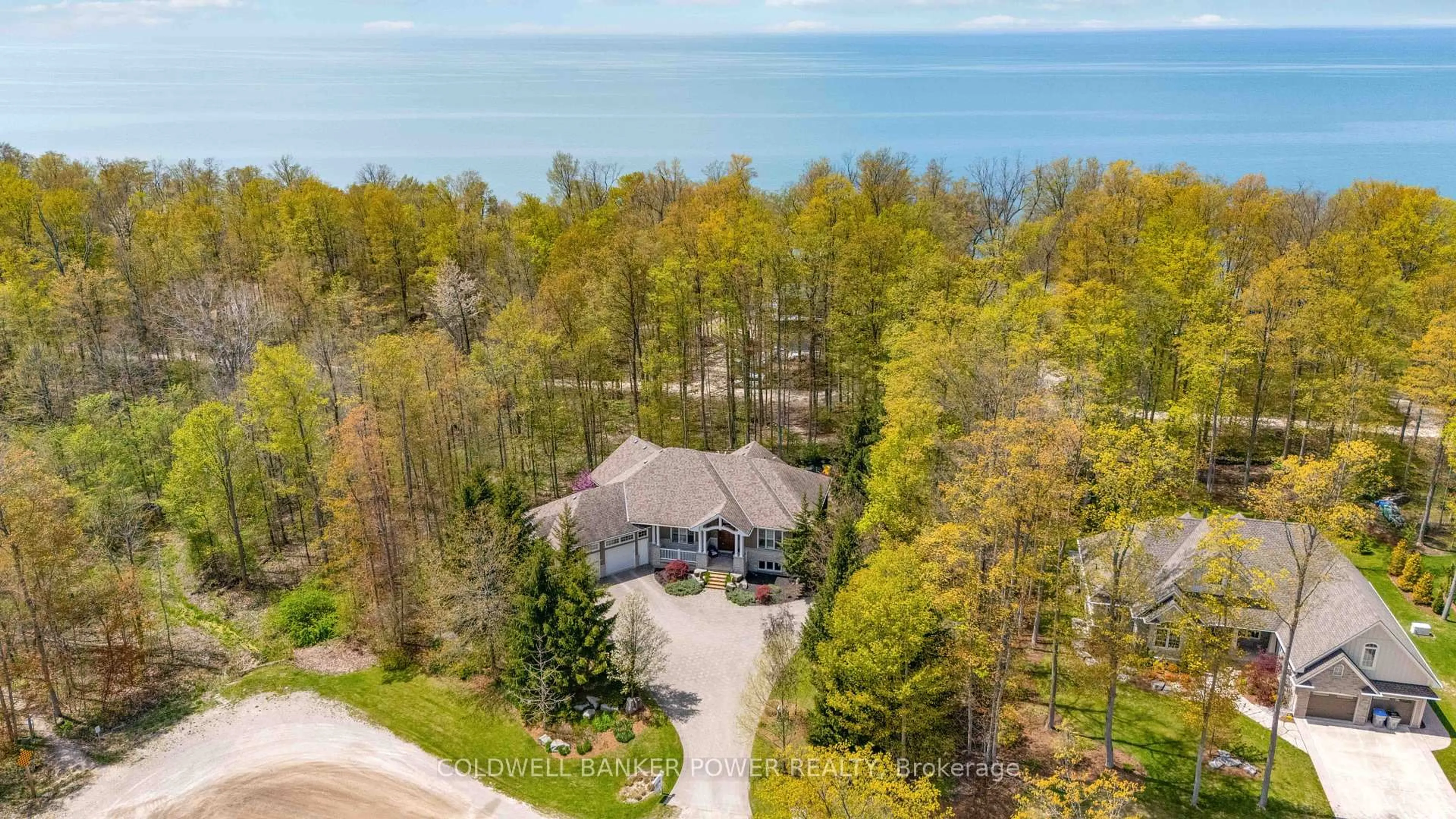 A pic from outside/outdoor area/front of a property/back of a property/a pic from drone, water/lake/river/ocean view for 75331 MAXOBEL Rd, Bluewater Ontario N0M 1G0
