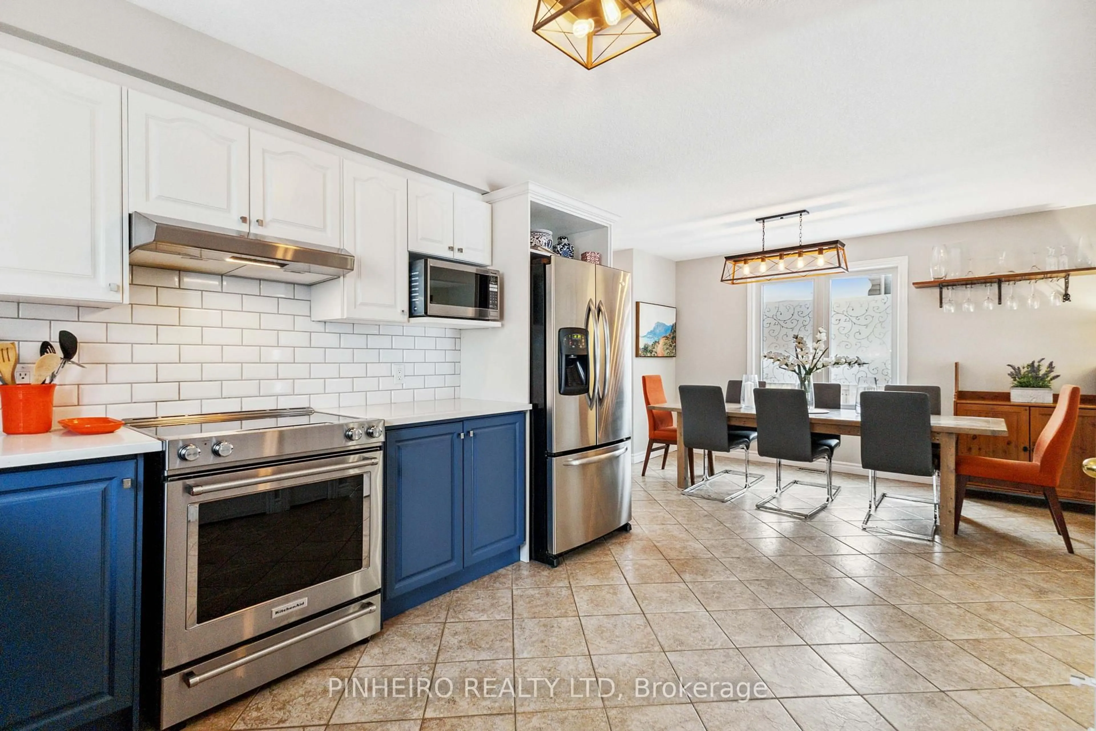 Open concept kitchen, ceramic/tile floor for 1800 Marconi Blvd, London East Ontario N5V 4T9