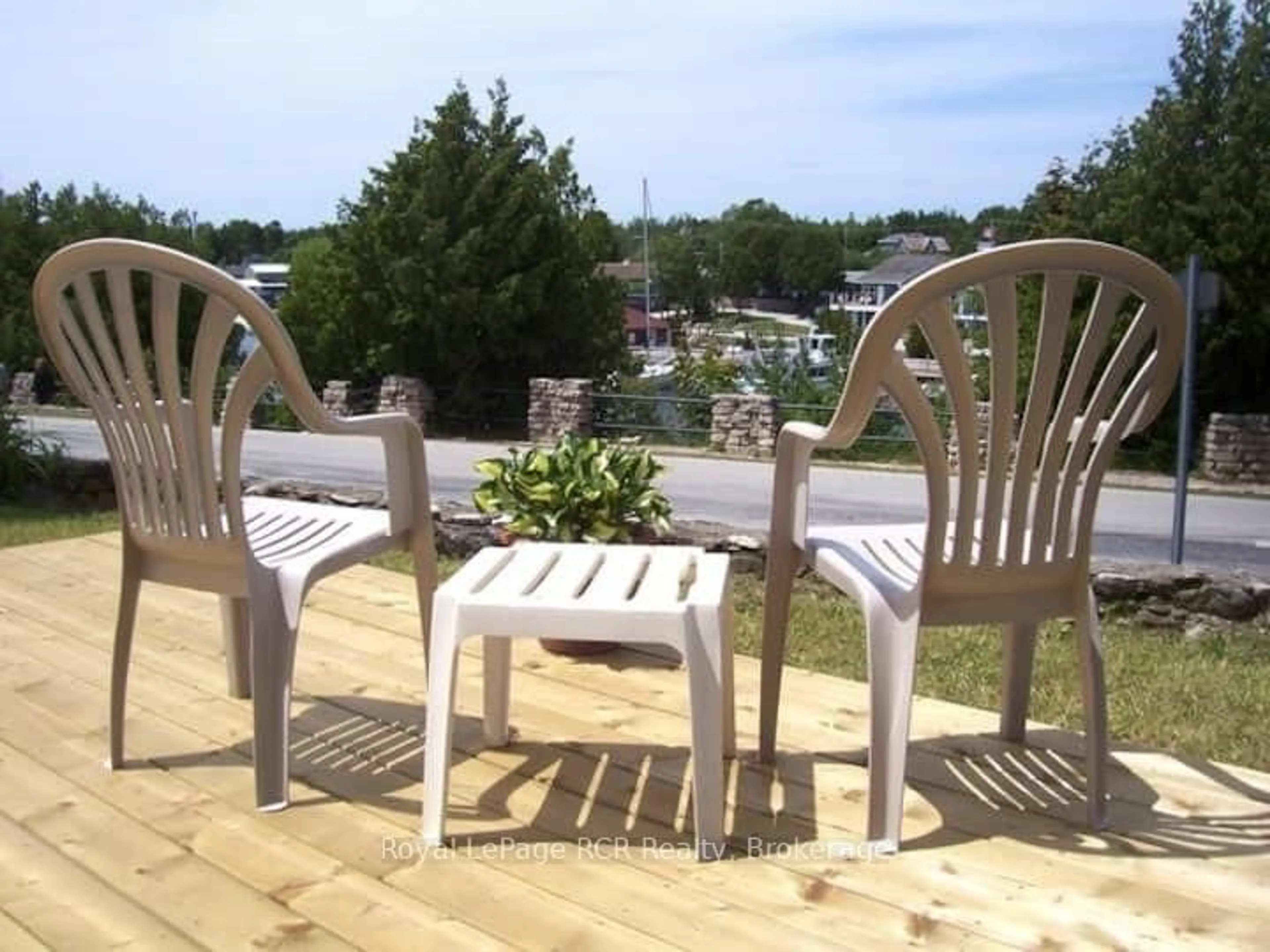 Patio, water/lake/river/ocean view for 42 Bay St, Northern Bruce Peninsula Ontario N0H 2R0