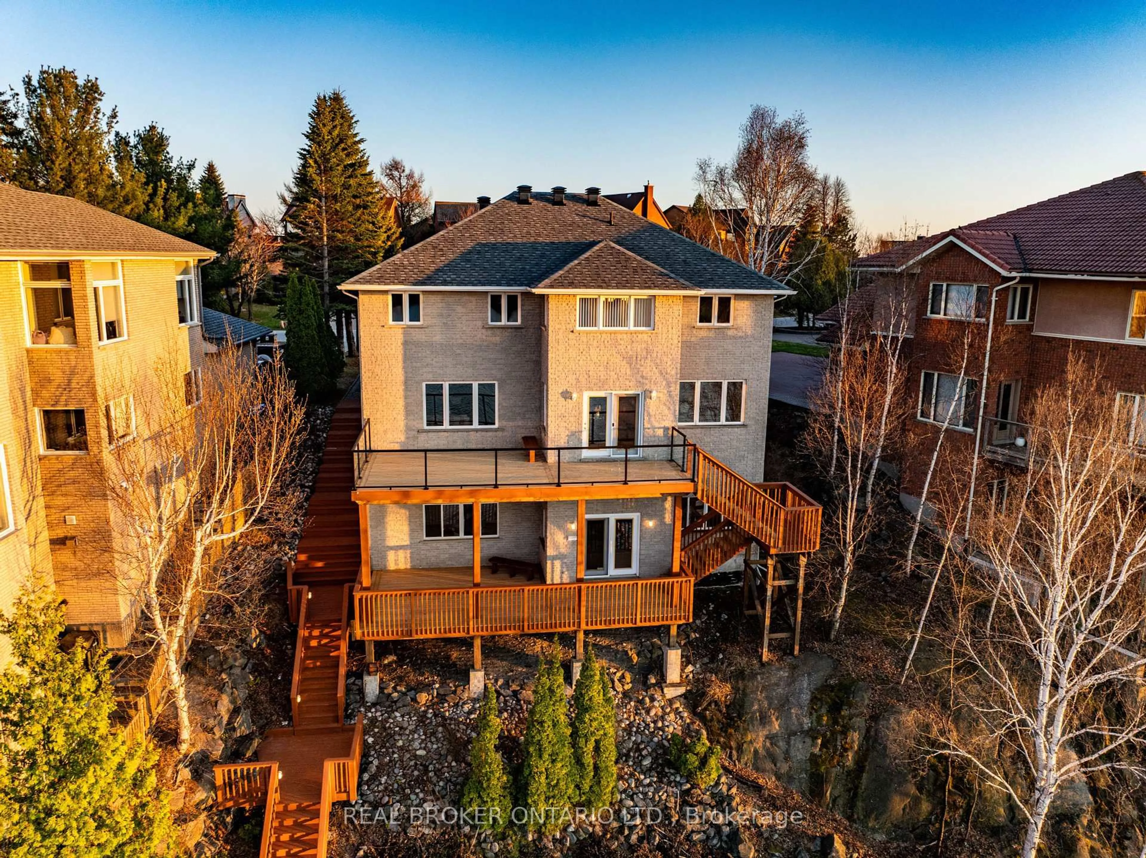 A pic from outside/outdoor area/front of a property/back of a property/a pic from drone, unknown for 324 Maki Ave, Greater Sudbury Ontario P3E 2P2