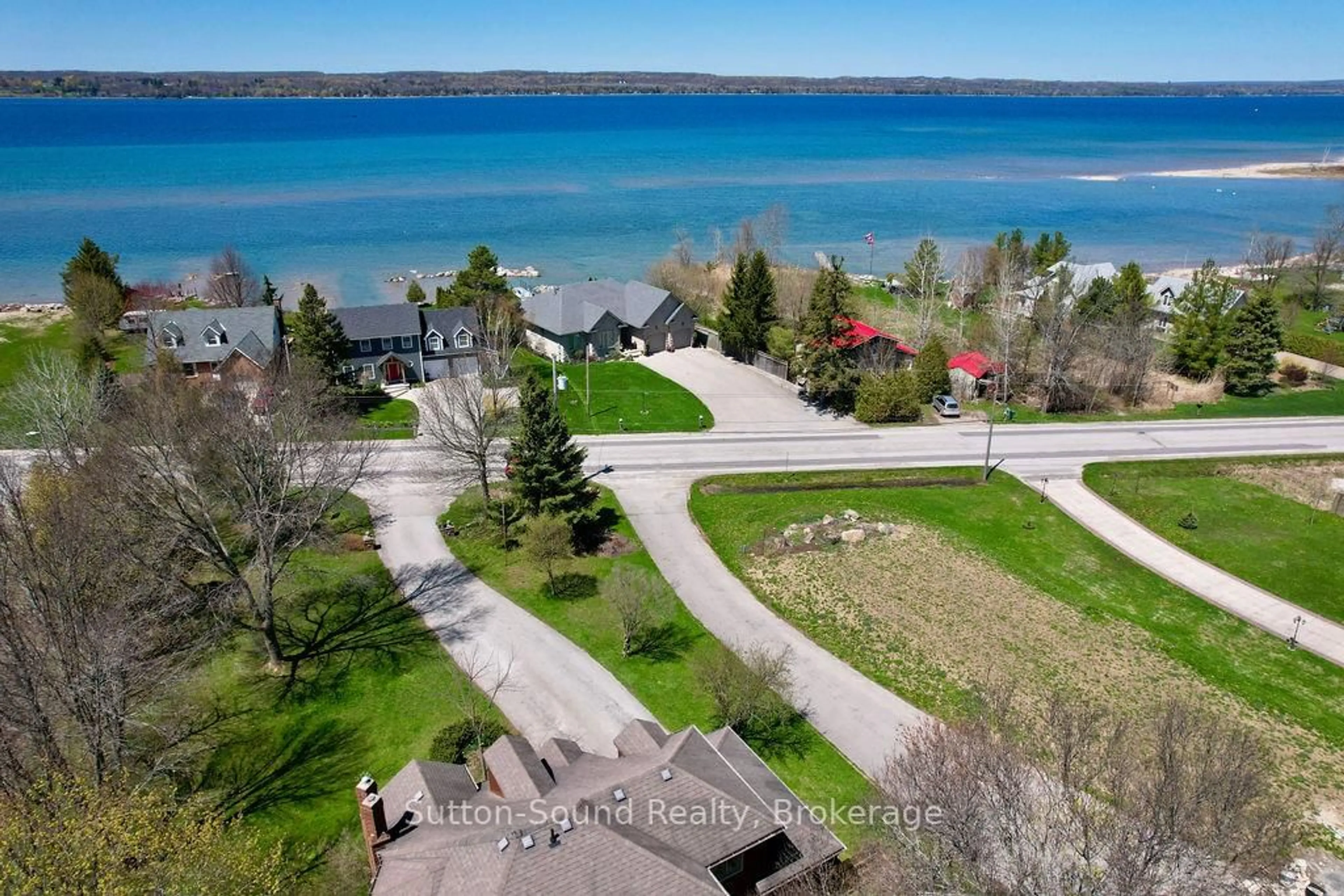 A pic from outside/outdoor area/front of a property/back of a property/a pic from drone, water/lake/river/ocean view for 359003 Grey Road 15 Rd, Meaford Ontario N4K 5N3