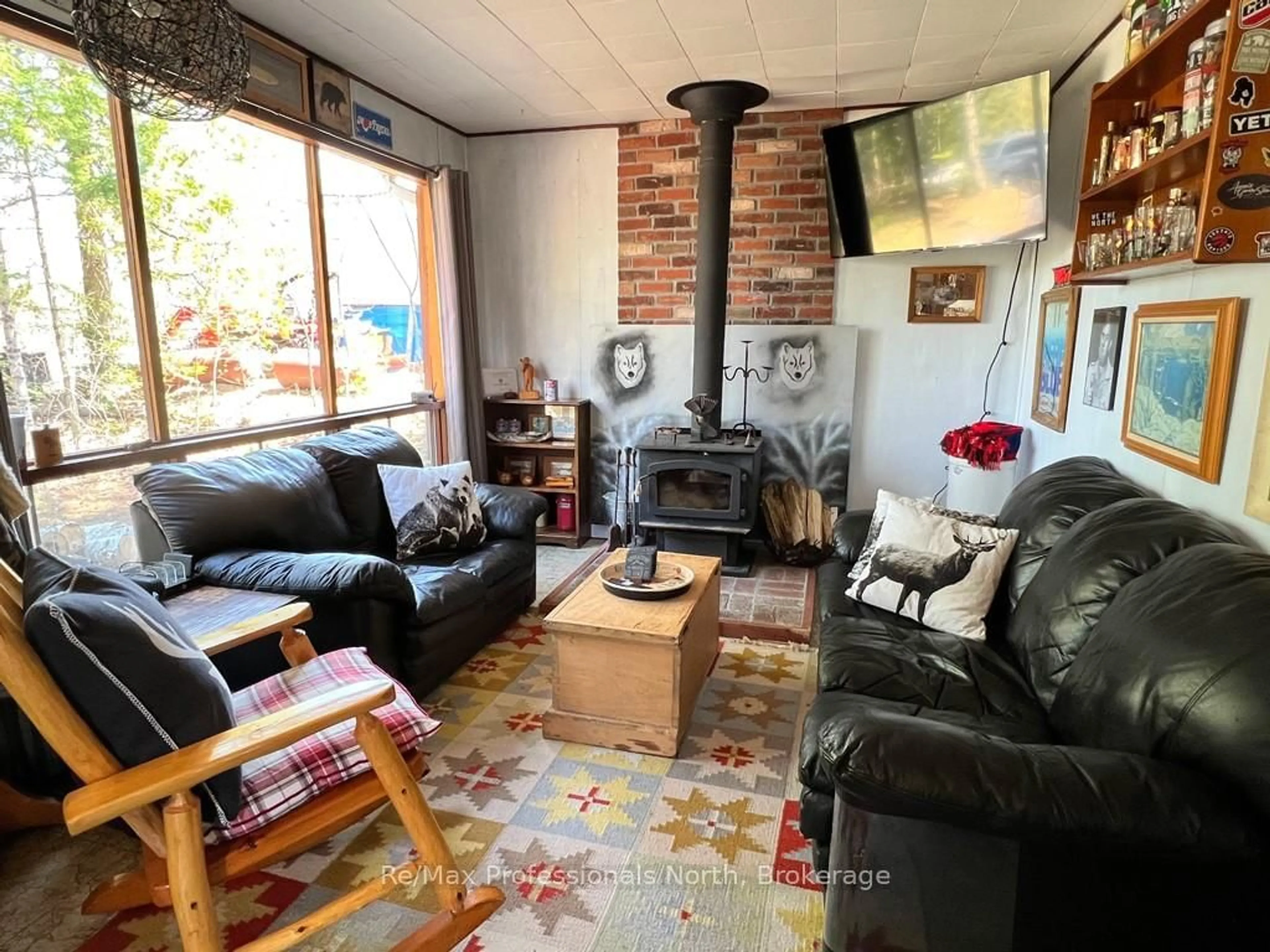 Living room with furniture, unknown for 1411 Clement Lake Rd, Highlands East Ontario K0L 3C0