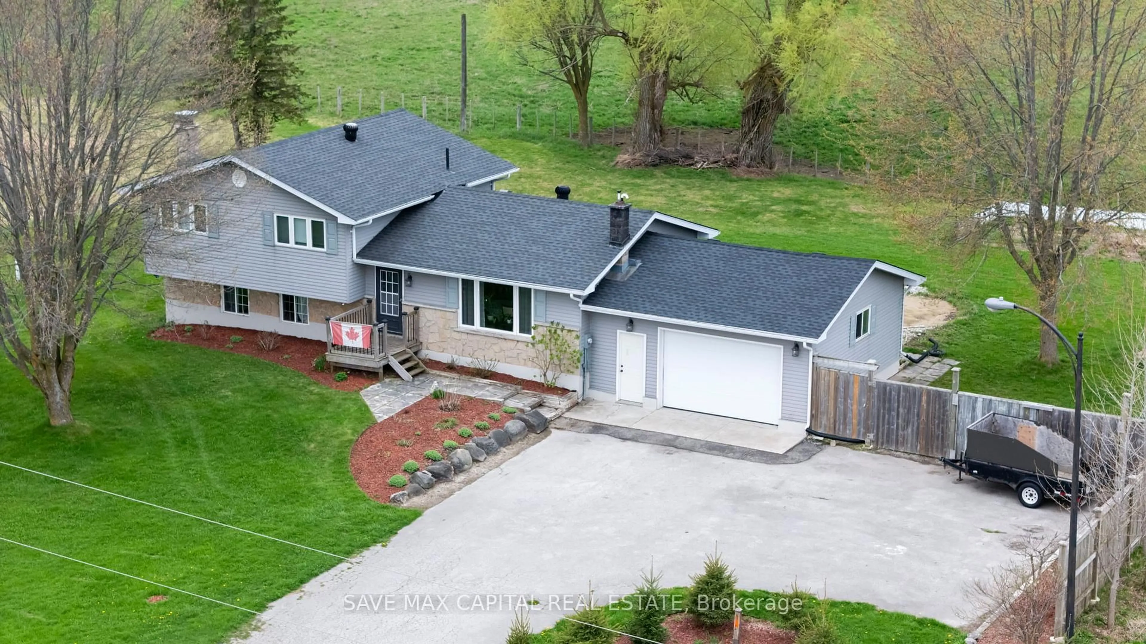 A pic from outside/outdoor area/front of a property/back of a property/a pic from drone, street for 3595 BRUCE ROAD 3 N/A, Arran-Elderslie Ontario N0G 2N0