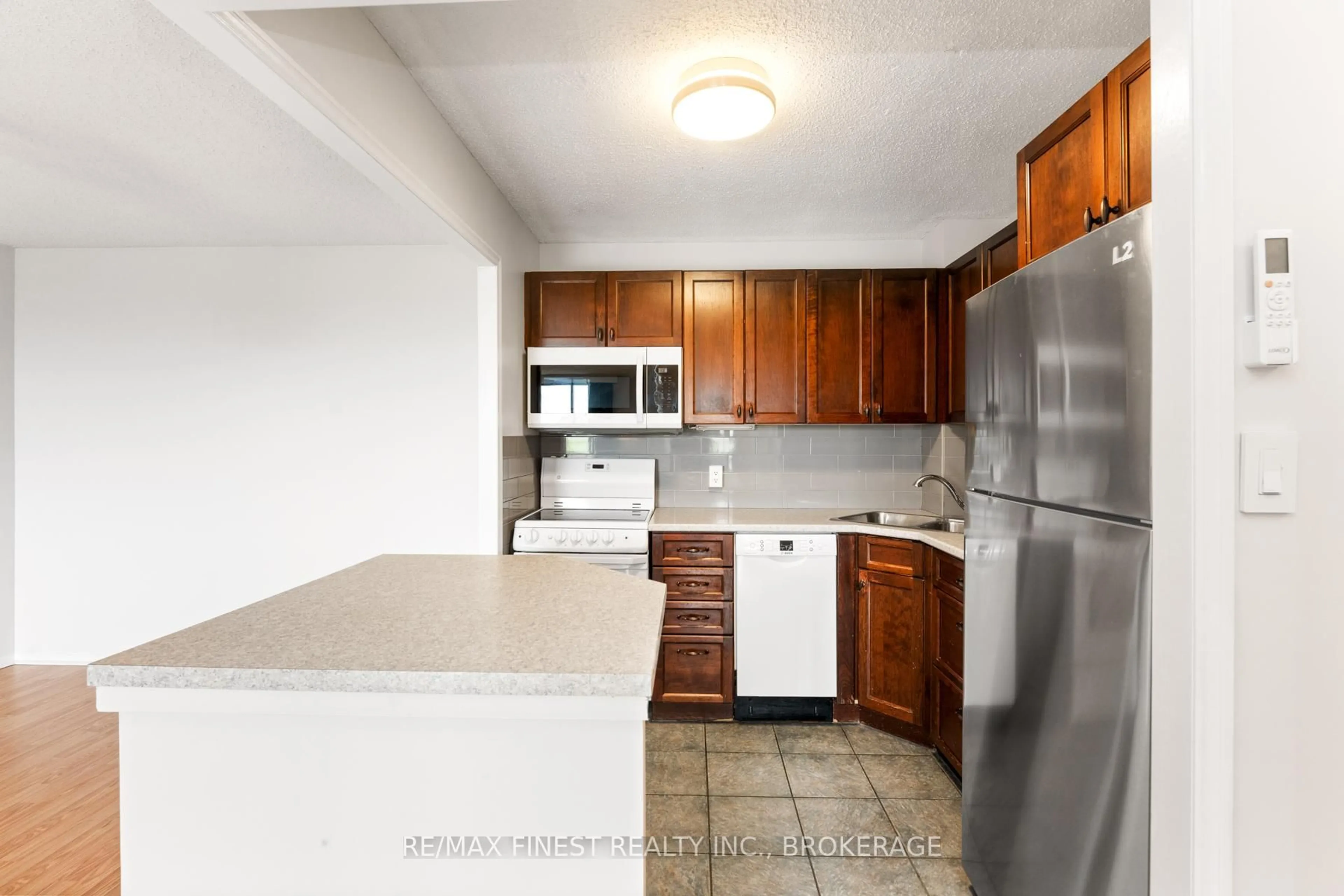 Standard kitchen, ceramic/tile floor for 120 Barrett Crt #508, Kingston Ontario K7L 5H6