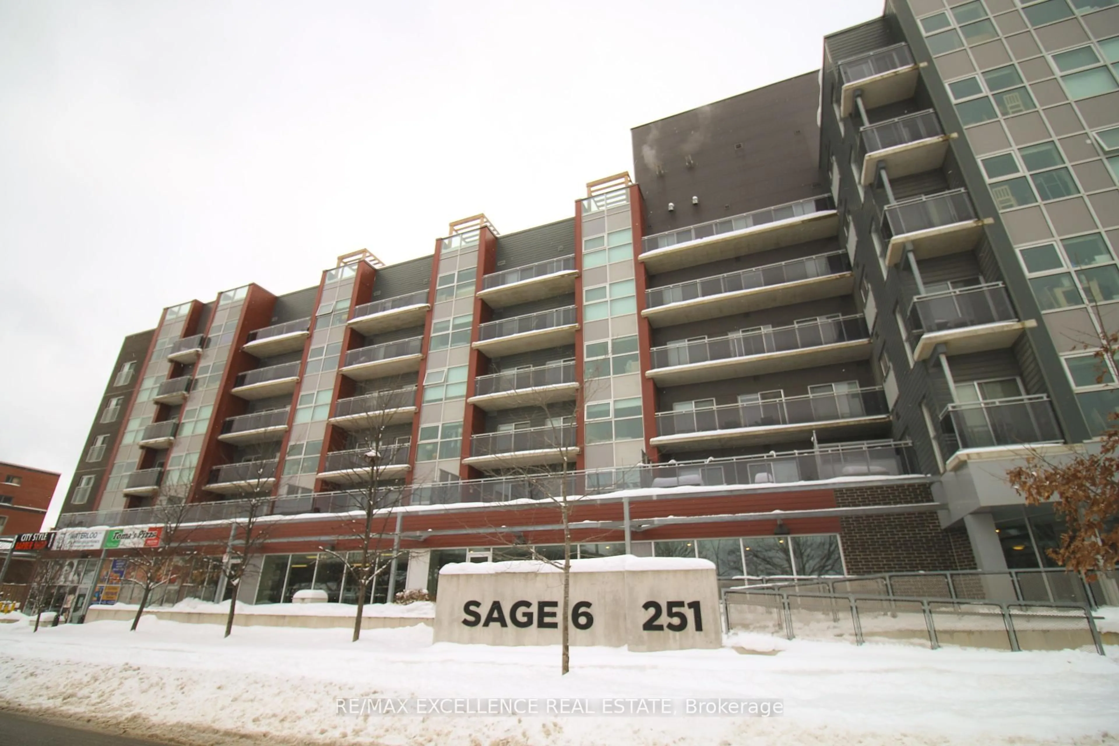 Balcony in the apartment, building for 251 Hemlock St #309, Waterloo Ontario N2L 0H2
