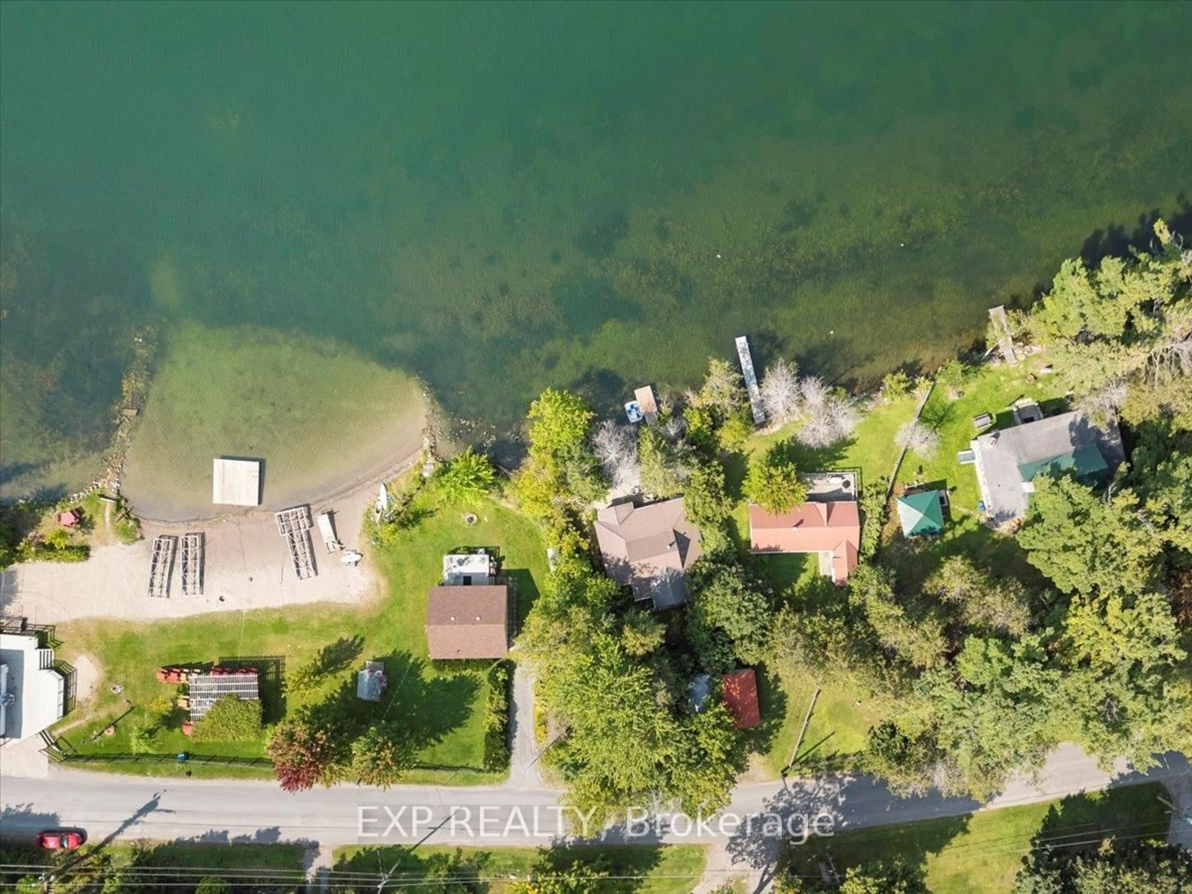 A pic from outside/outdoor area/front of a property/back of a property/a pic from drone, water/lake/river/ocean view for 108 Oak Lake Rd, Stirling Ontario K0K 3E0