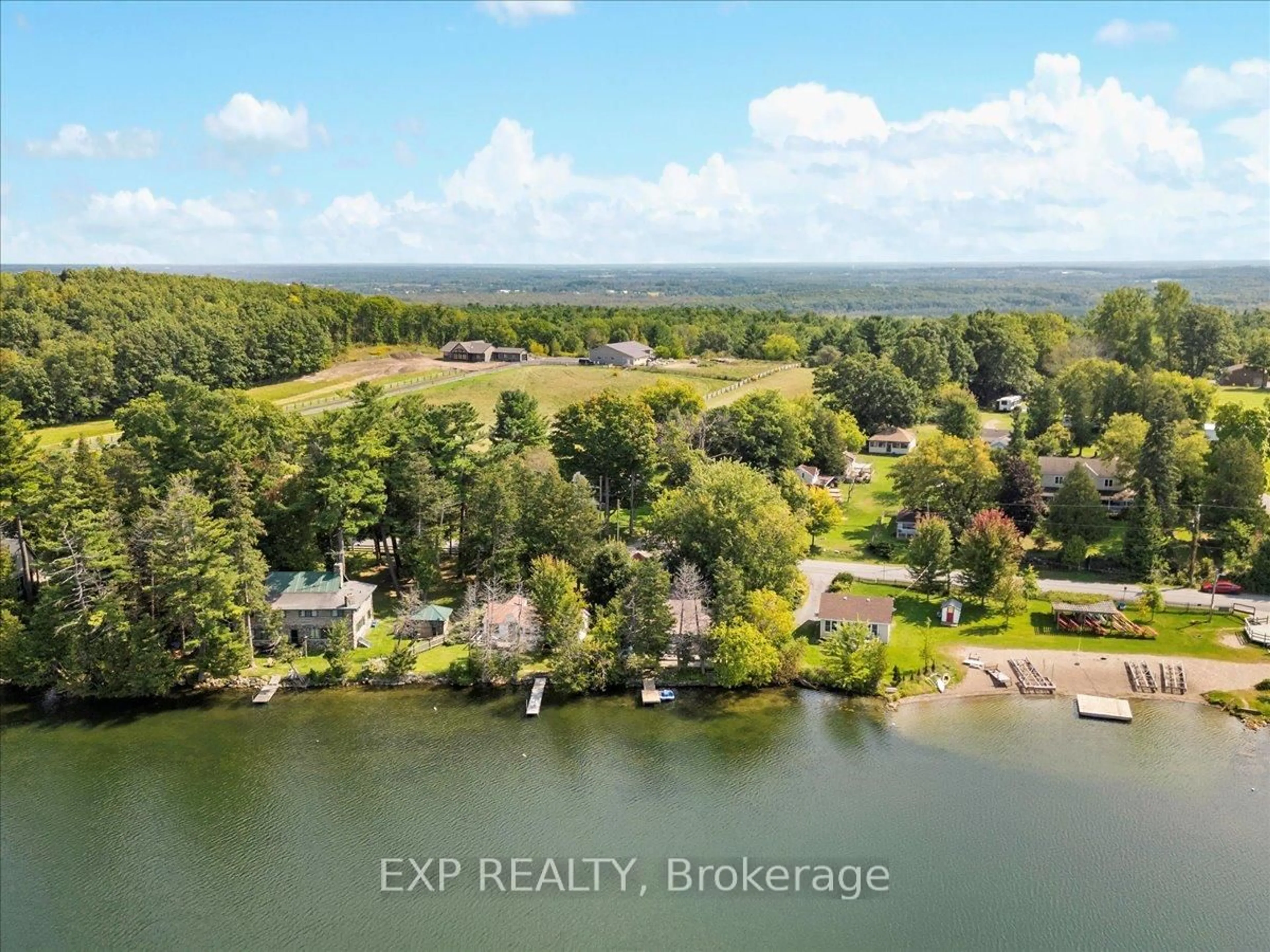 A pic from outside/outdoor area/front of a property/back of a property/a pic from drone, water/lake/river/ocean view for 108 Oak Lake Rd, Stirling Ontario K0K 3E0
