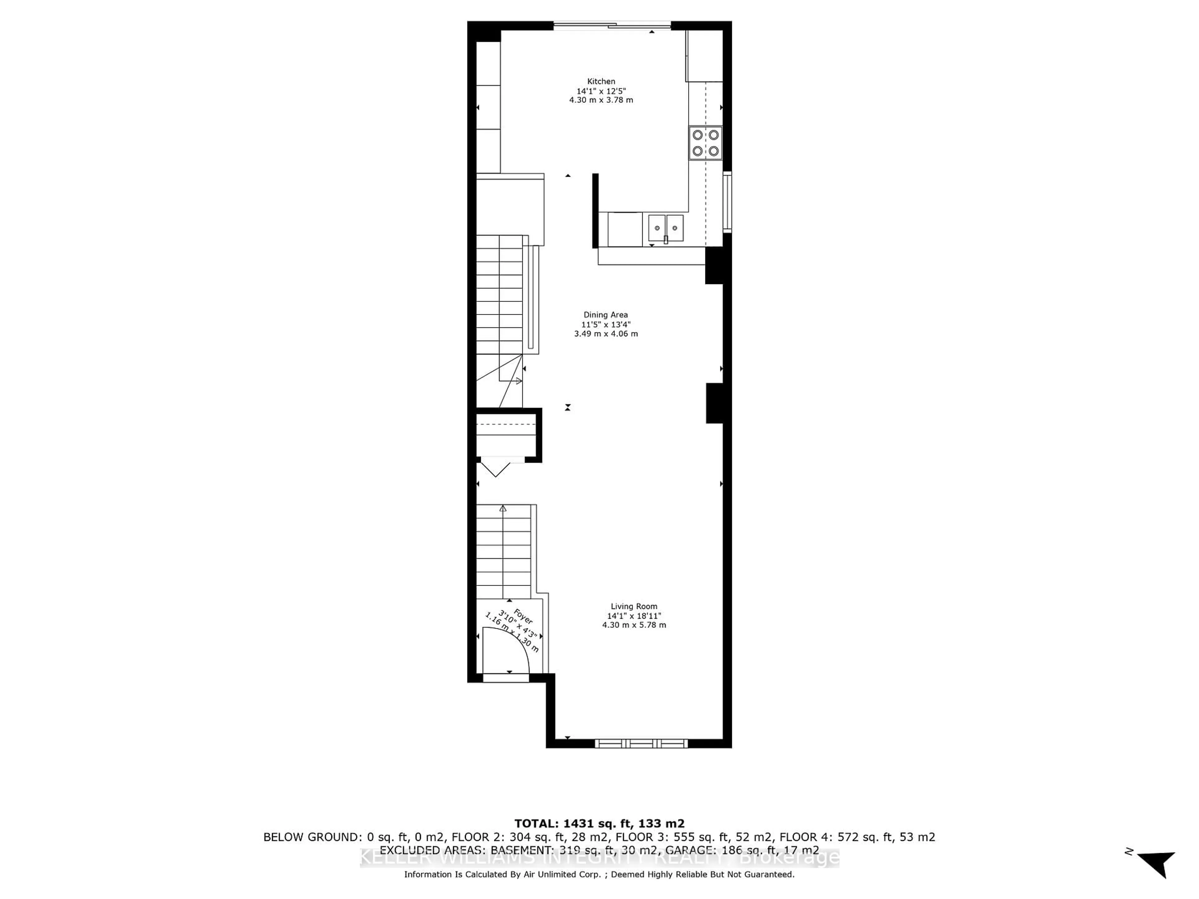 Floor plan for 124 Caithness Private, Ottawa Ontario K1W 0G5